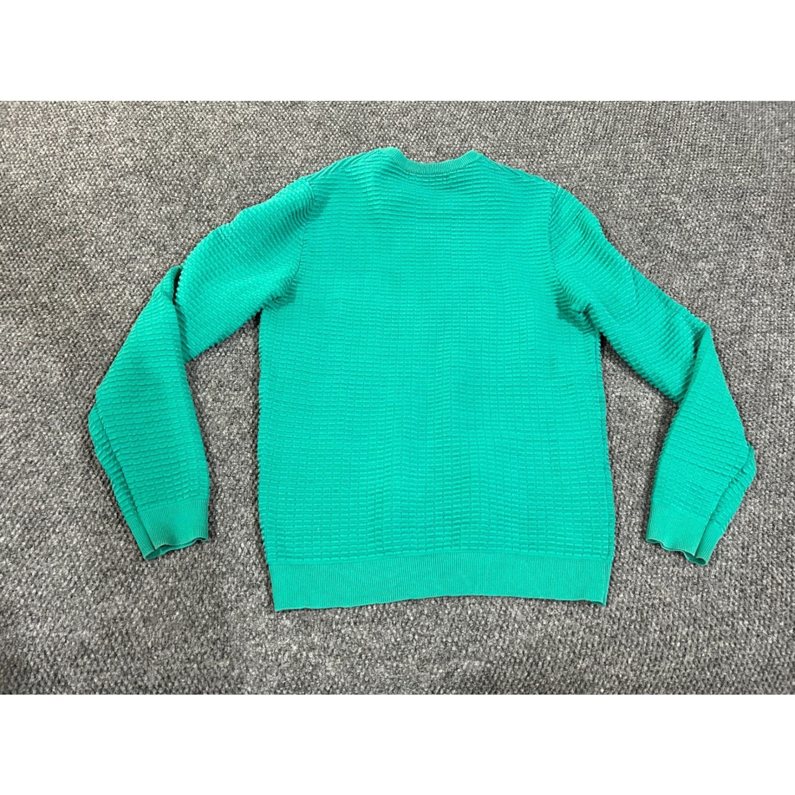 Zara Zara Sweater Men XL Green Knit Crewneck Pullover Textured Zipper Casual Winter Fall Size US XL / EU 56 / 4 - 5 Thumbnail