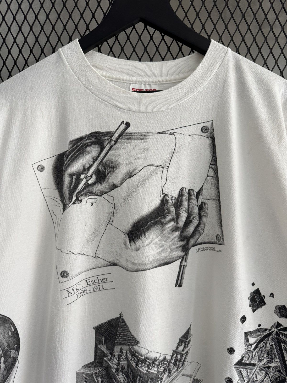 Vintage Vintage 1990 Mc Escher AOP Art Tee Size US XL / EU 56 / 4 - 2 Thumbnail