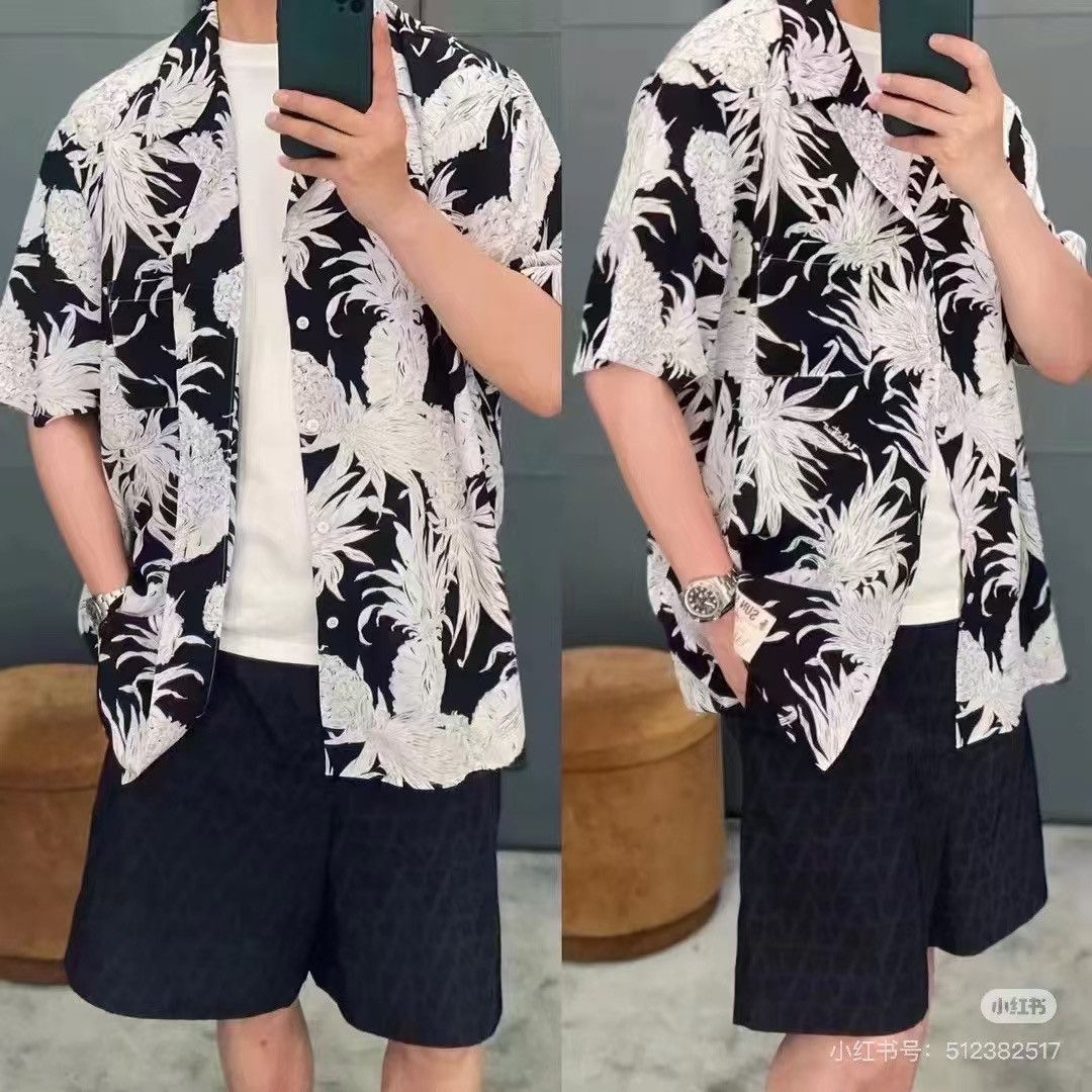 Valentino Pineapple print silk bowling shirt size46 Size US S / EU 44-46 / 1 - 5 Thumbnail