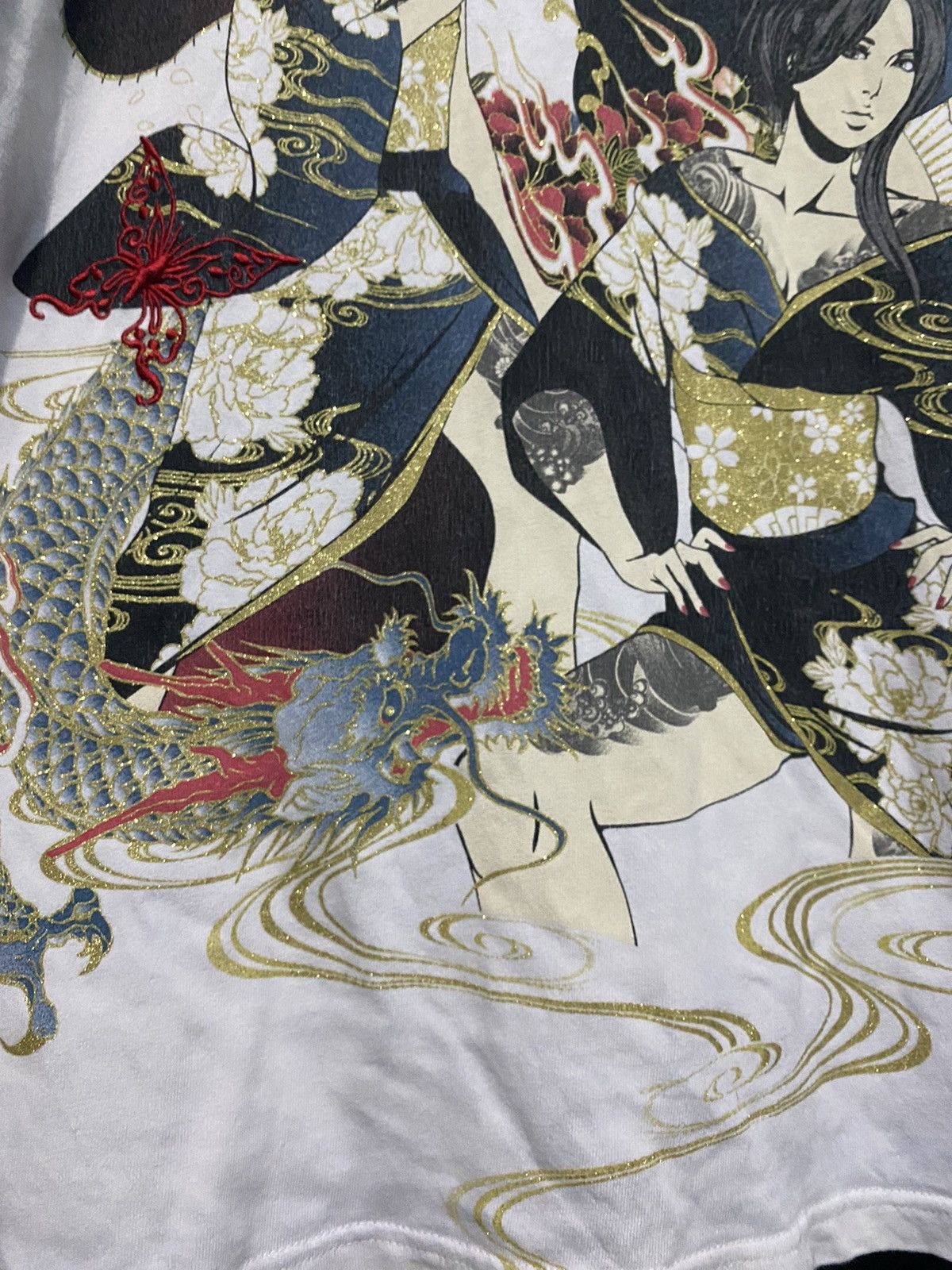 Vintage Sukajan divine retribution samurai girl longsleeve tshirt Size US XL / EU 56 / 4 - 7 Thumbnail