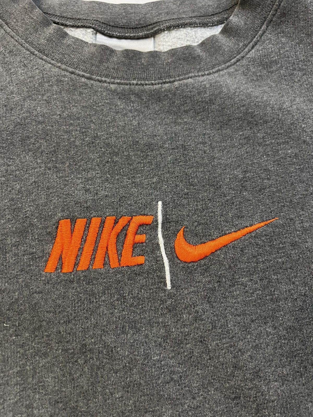 Nike × Vintage Vintage Y2K NIKE Center Check/ Spellout Crewneck Size US XXL / EU 58 / 5 - 1 Thumbnail