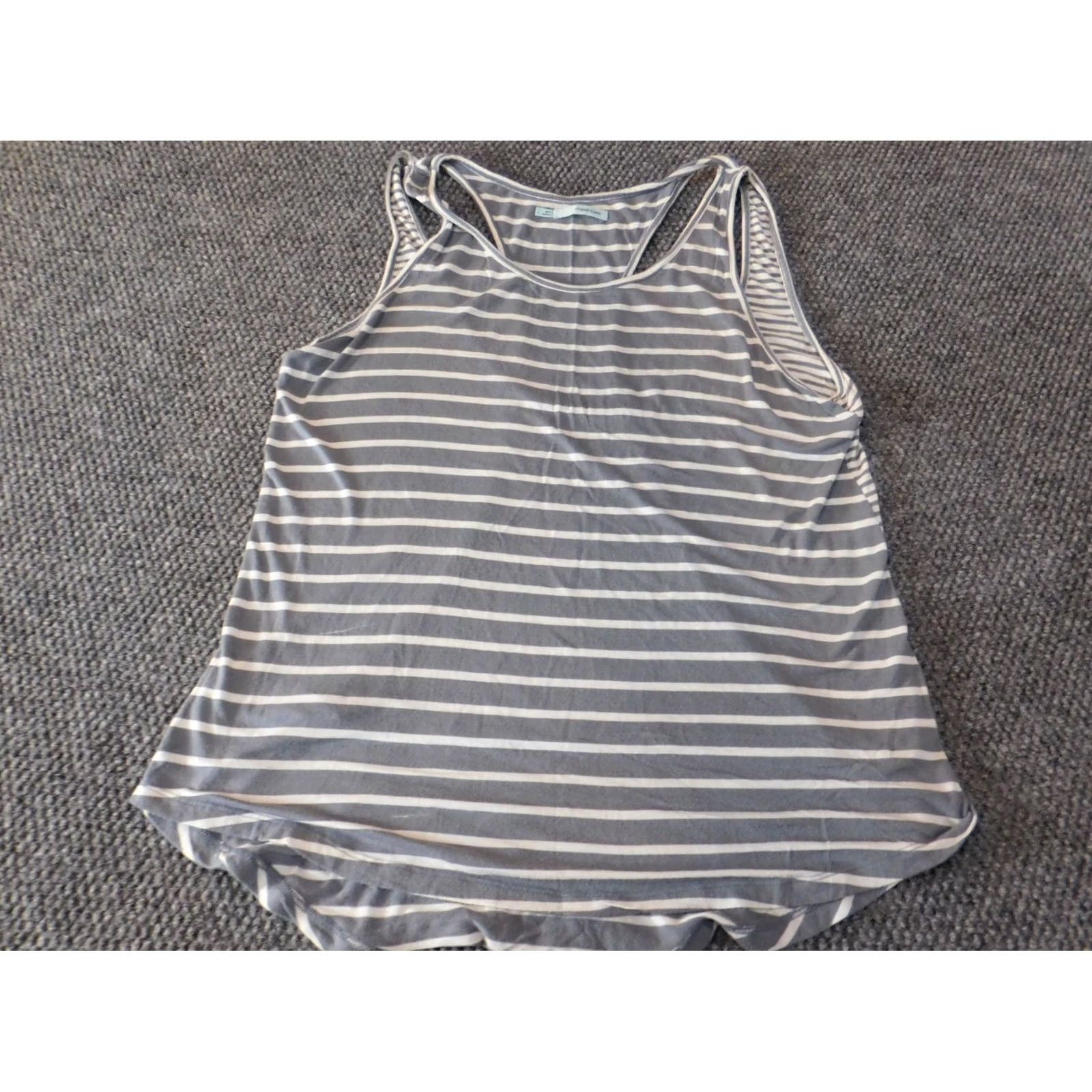 Vintage Maurices Womens Blouse L Blue Striped Sleeveless Pullover Casual Shirt Size L / US 10 / IT 46 - 3 Thumbnail