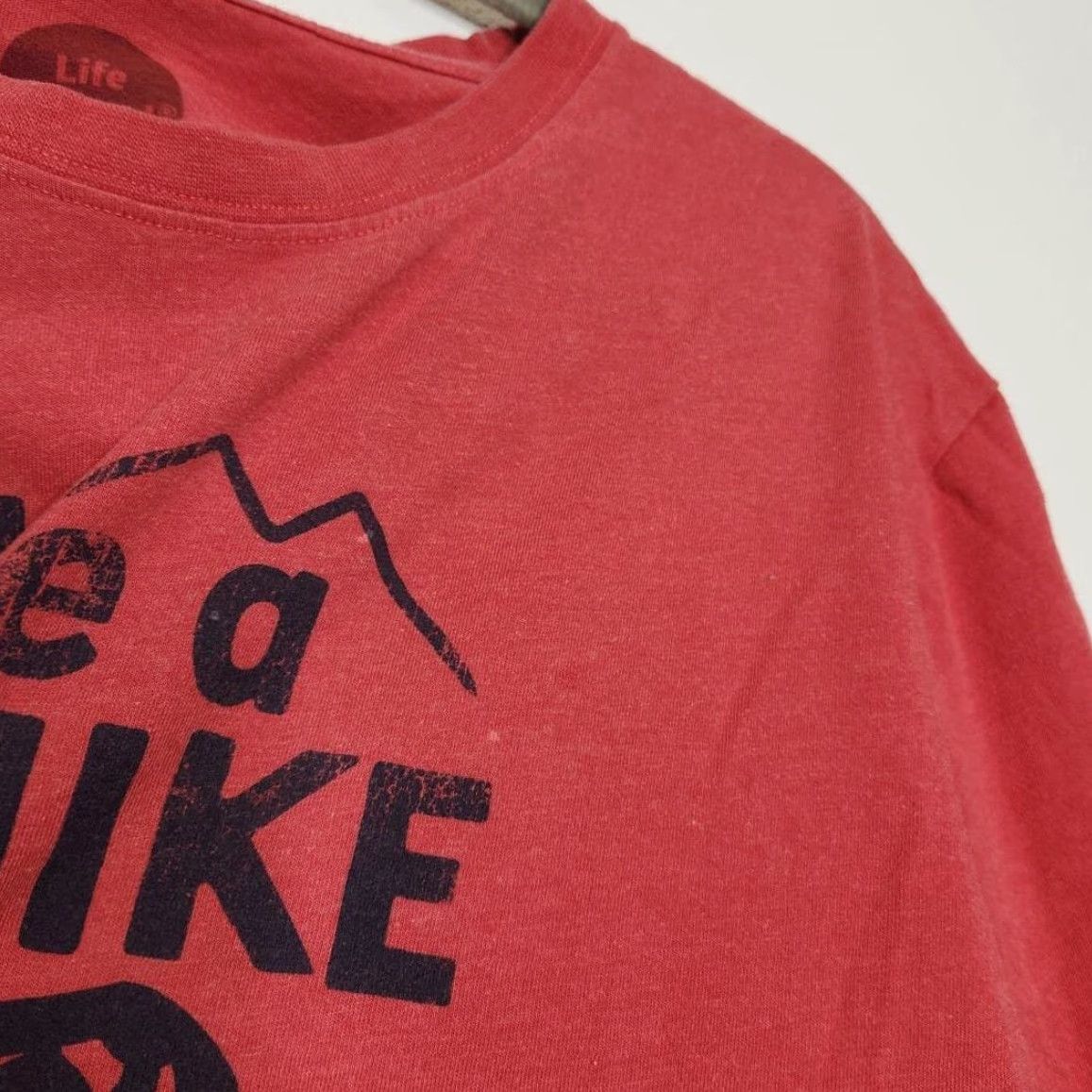Life is Good Life is Good Shirt Unisex Adults Large Long Sleeve Life is Good Take A Hike Red Size US L / EU 52-54 / 3 - 5 Thumbnail
