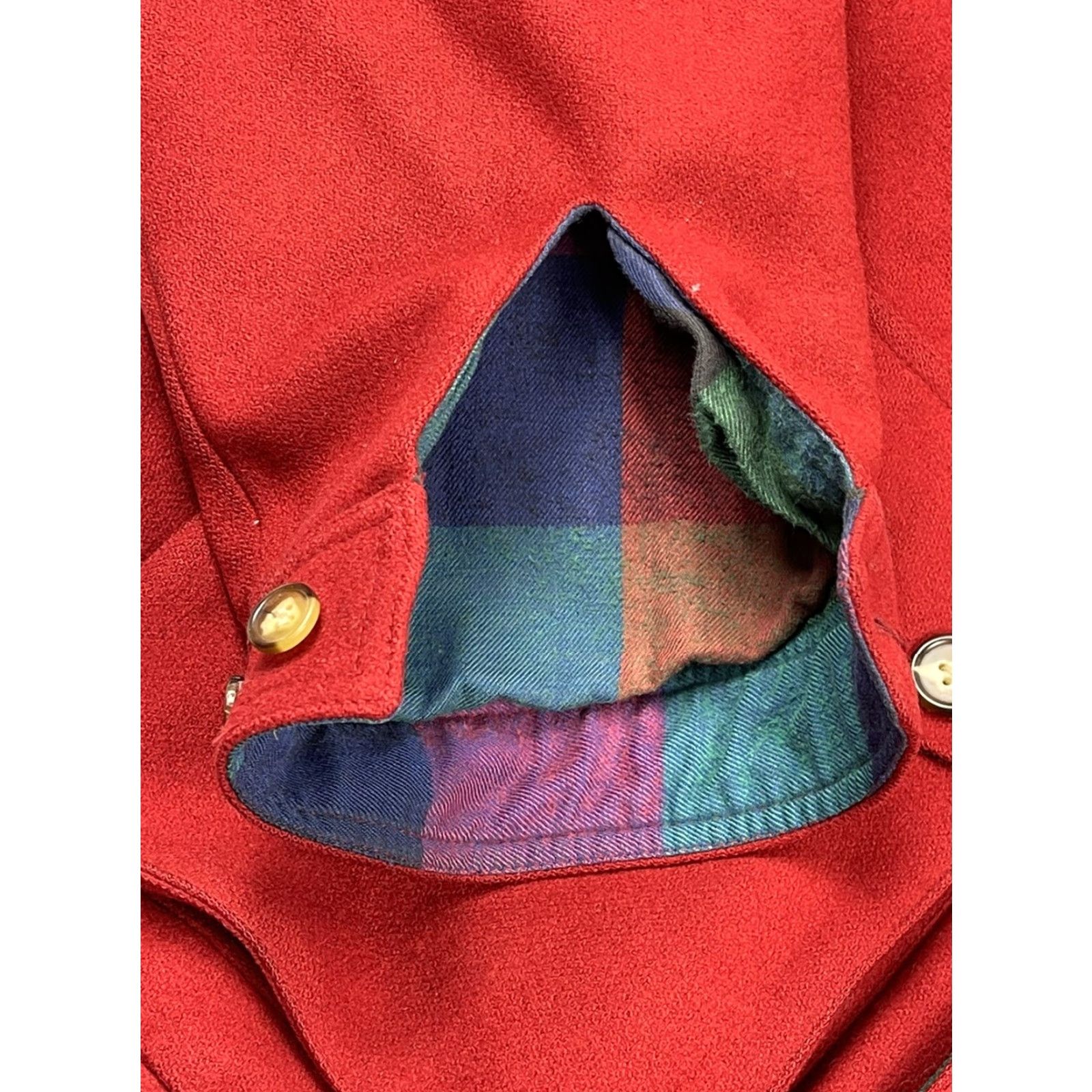 Vintage VINTAGE Boston Traders Wool Flannel Lined Bomber Jacket Unisex Adults M Red 90s Made in Hong Kong Size US M / EU 48-50 / 2 - 5 Thumbnail