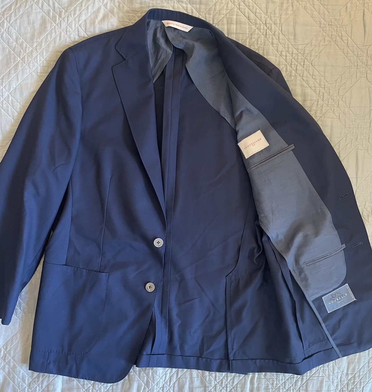Samuelsohn Super Light Italian Wool Jacket Size 40R - 2 Thumbnail