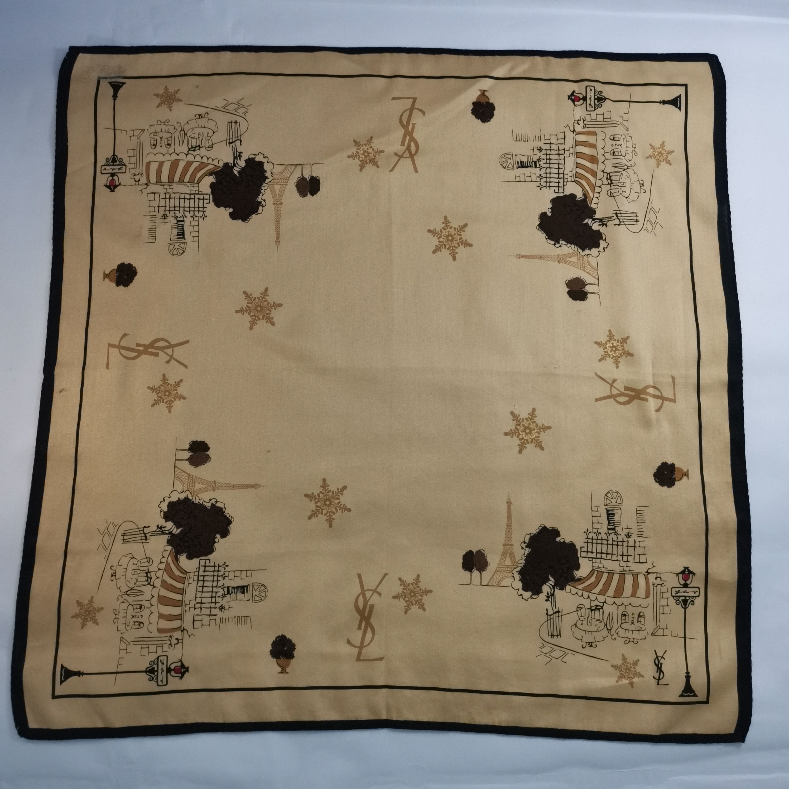 Yves Saint Laurent YVES SAINT LAURENT HANDKERCHIEF/ BANDANA/ SCARF Size ONE SIZE - 2 Thumbnail