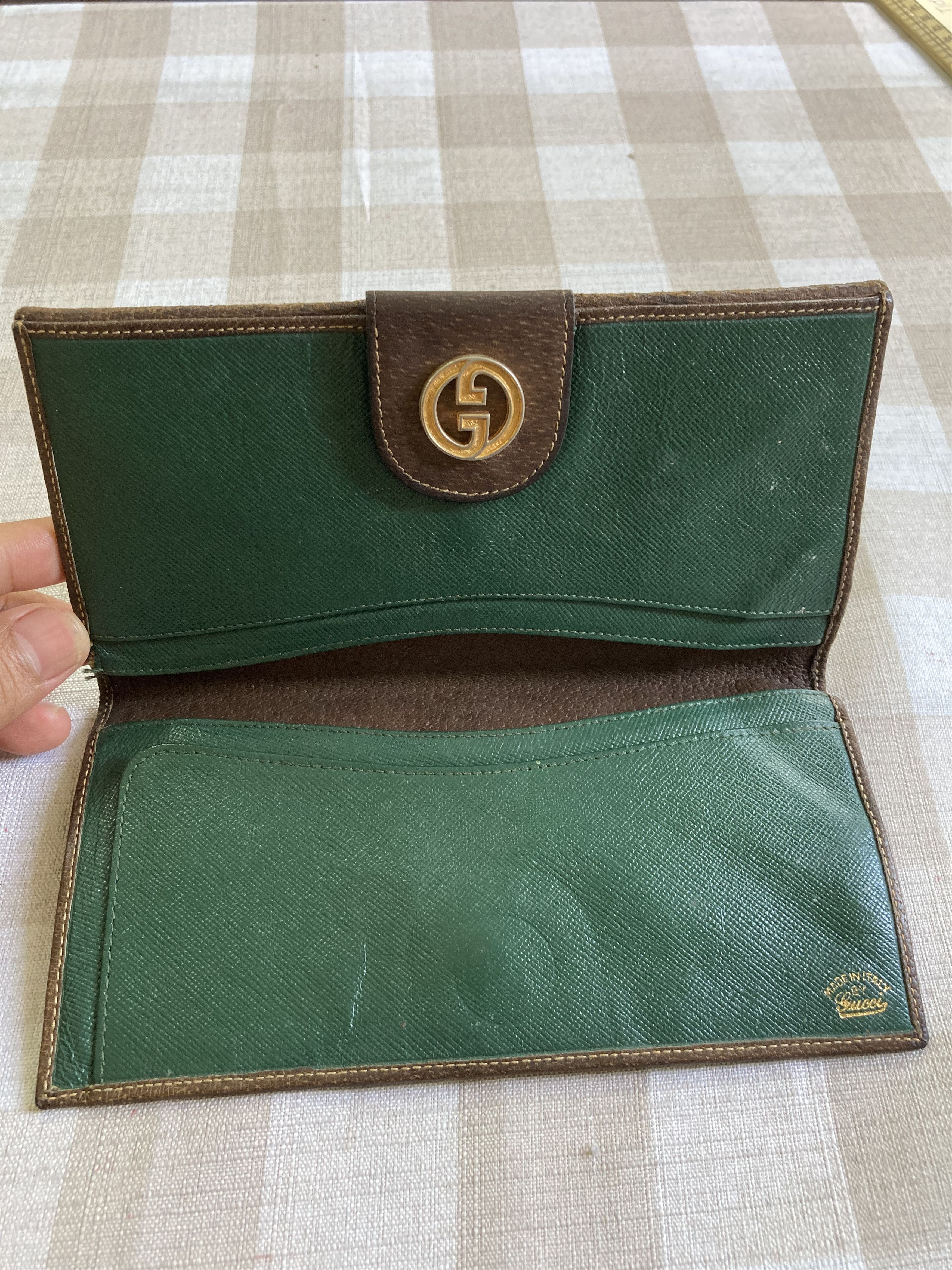 Gucci Archival Gucci GG Supreme Wallet - Green Leather Interior Size ONE SIZE - 8 Thumbnail