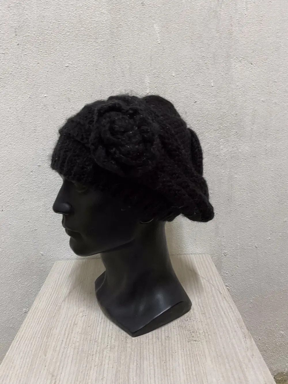 Vintage Japanese Brand Crochet Beanie Hat Size ONE SIZE - 3 Thumbnail