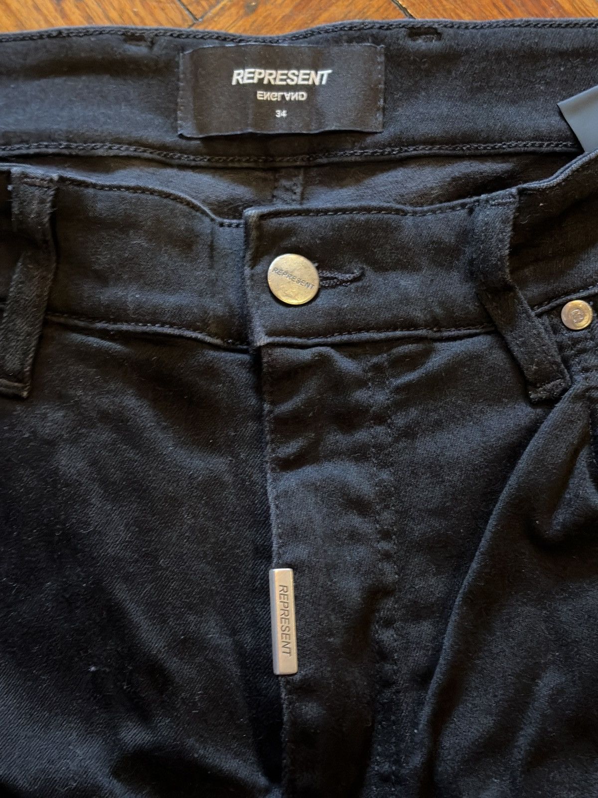 Represent Clo. Represent Stacked black jeans Size US 34 / EU 50 - 4 Thumbnail