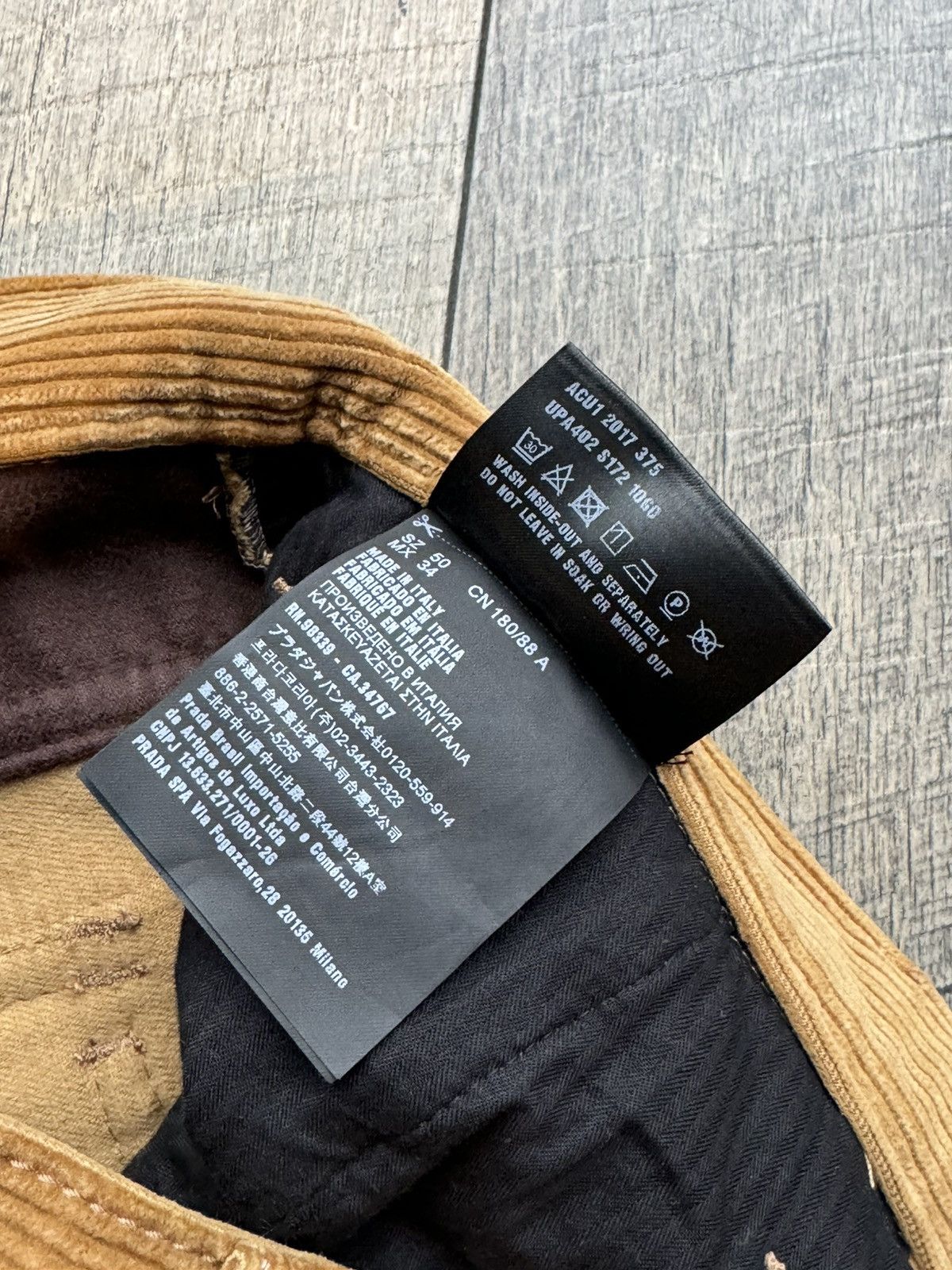 Prada Prada AW17 Brown Corduroy Trousers Pants - 50 Size US 34 / EU 50 - 7 Thumbnail