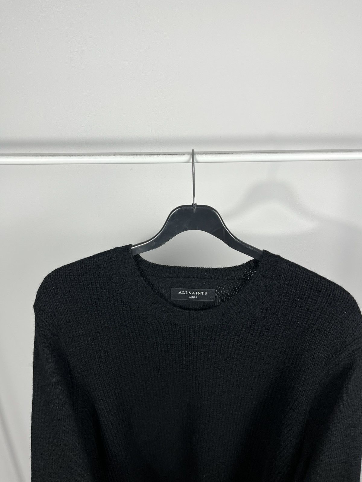 Allsaints AllSaints black wool blend Arley crew knit sweater L Size US L / EU 52-54 / 3 - 8 Thumbnail