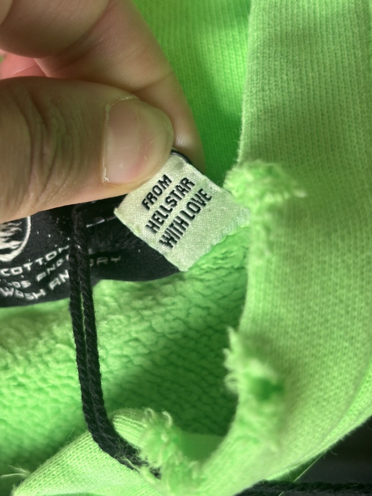 HELLSTAR HELLSTAR HOODIE GRAFFITI ZIP UP LIME GREEN SIZE M Size US M / EU 48-50 / 2 - 13 Thumbnail