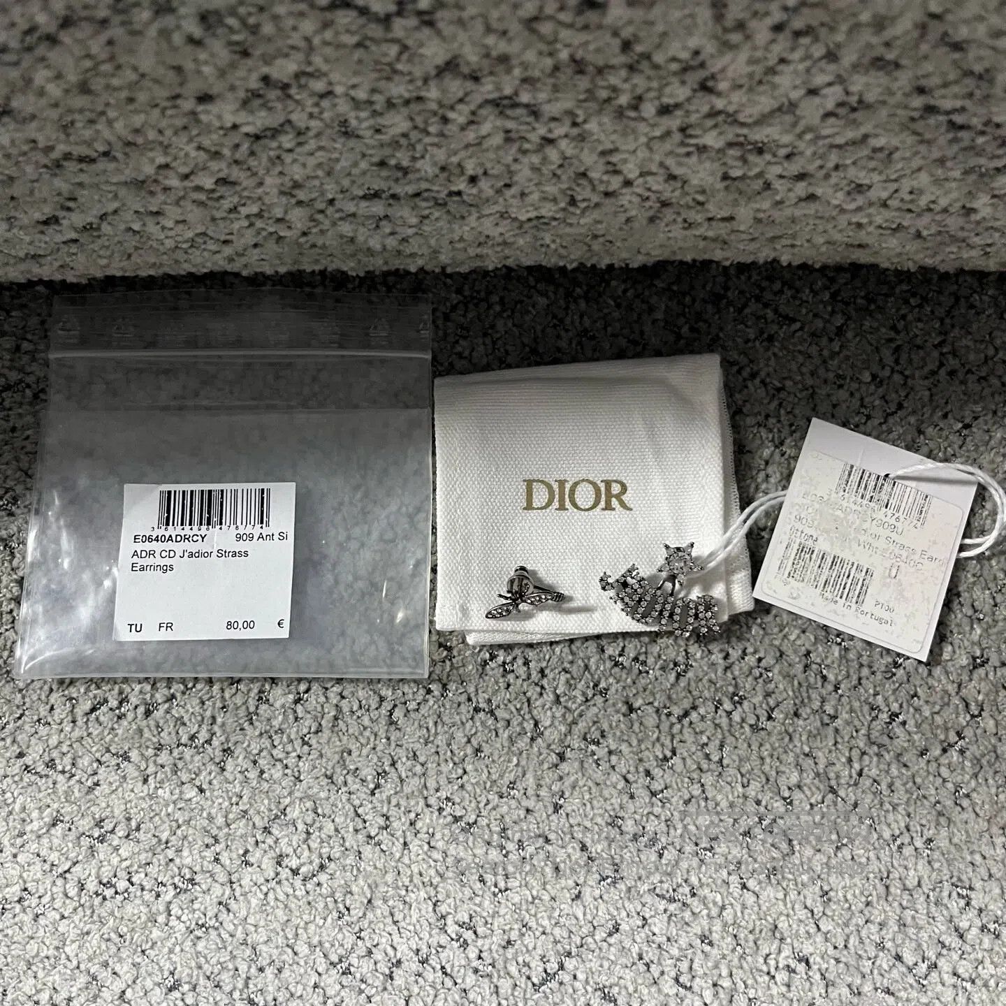 Dior Dior Silver palladium-plated clip earrings| Size ONE SIZE - 1 Thumbnail