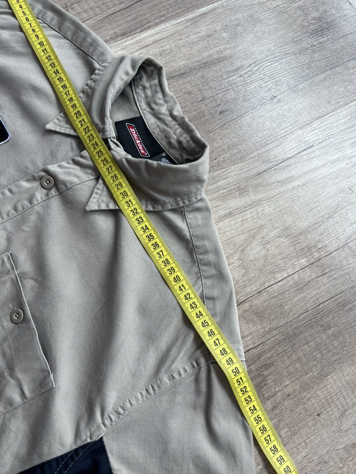 Dickies × Vintage Dickies Short Sleeve Shirt Beige Cotton Size M Size US M / EU 48-50 / 2 - 11 Thumbnail
