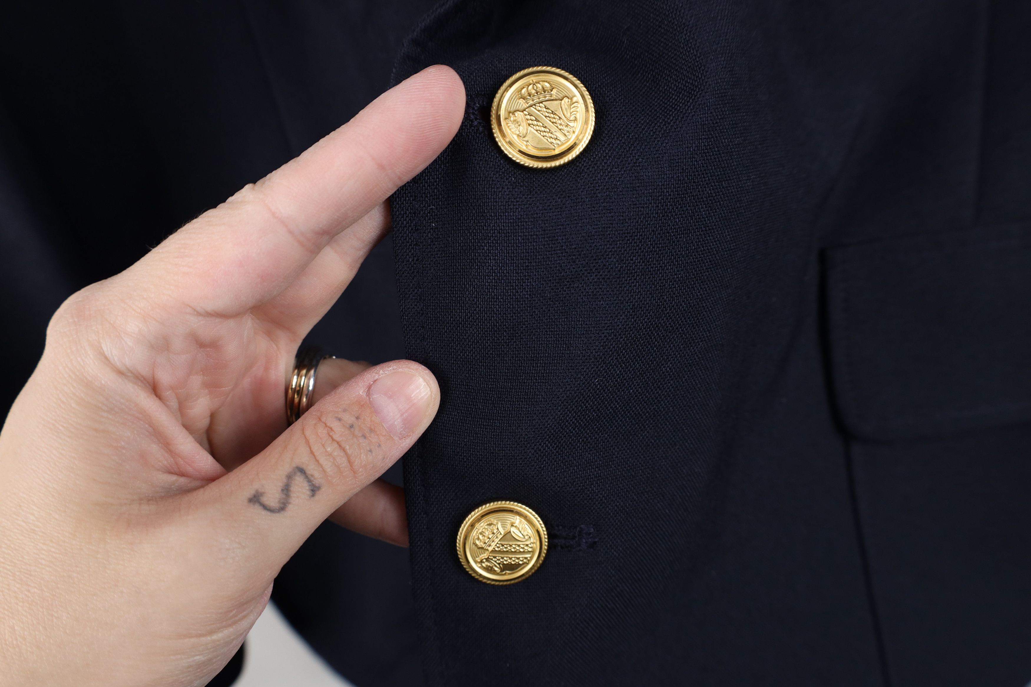 Vintage Vintage 90s Streetwear Suit Coat Blazer Jacket Navy Blue Size US XXL / EU 58 / 5 - 6 Thumbnail