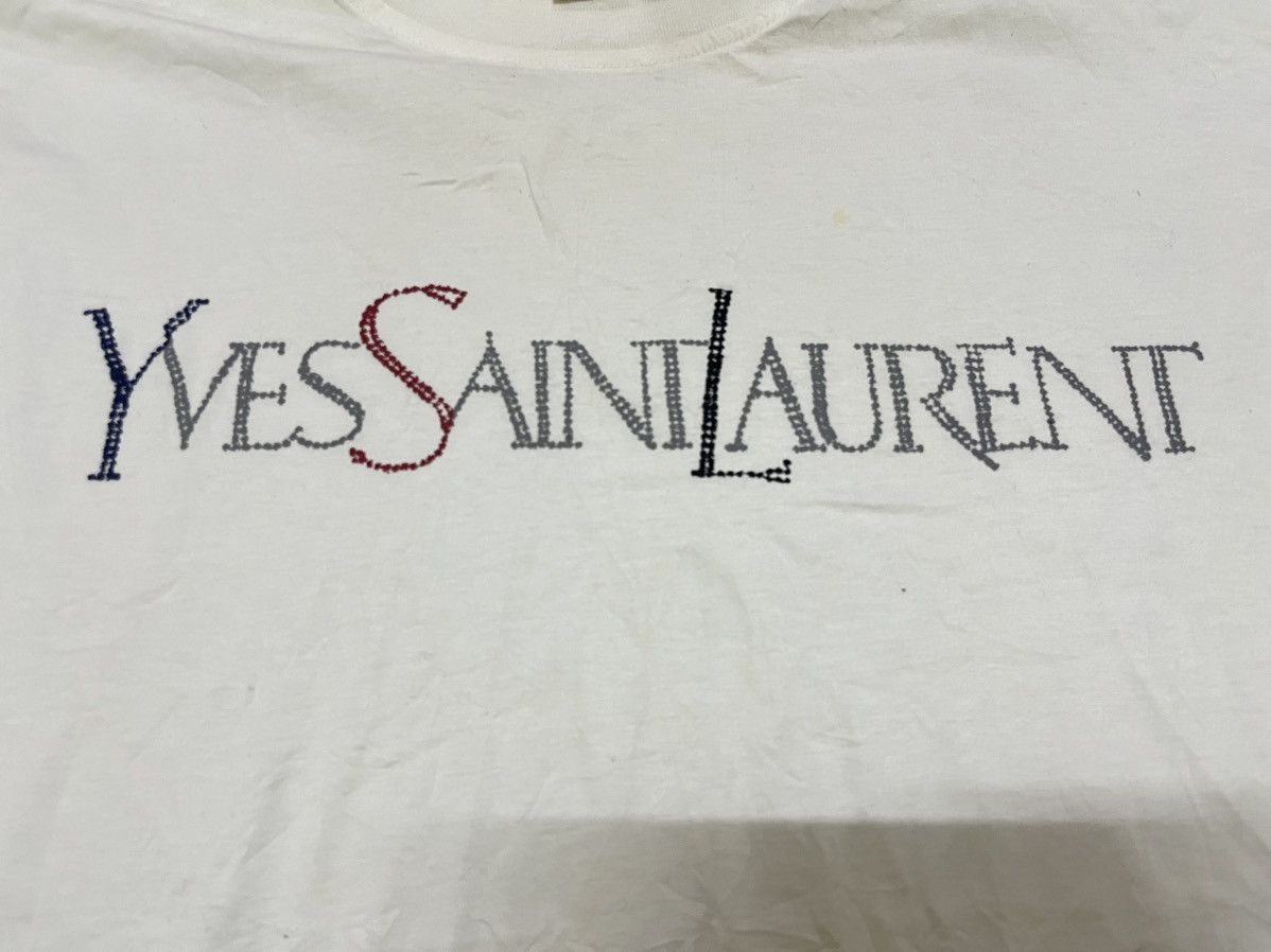 Yves Saint Laurent Vintage 90s ysl multicolour logo shirt Size US L / EU 52-54 / 3 - 2 Thumbnail