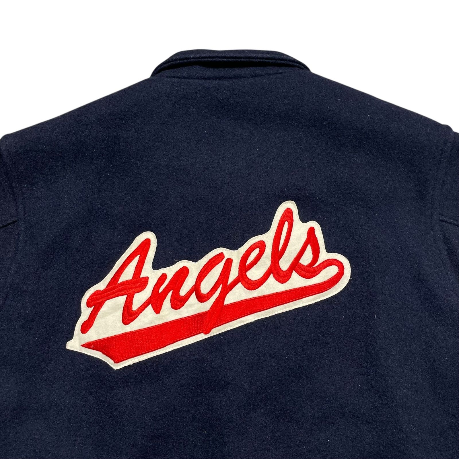 MLB VTG 90s CALIFORNIA ANGELS CHALK LINE WOOL VARSITY JACKET Size US L / EU 52-54 / 3 - 3 Thumbnail