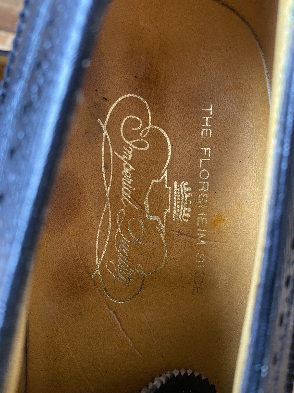 Vintage Vintage royal imperial florsheim black wingtip oxford sz 11C Size US 11 / EU 44 - 19 Thumbnail