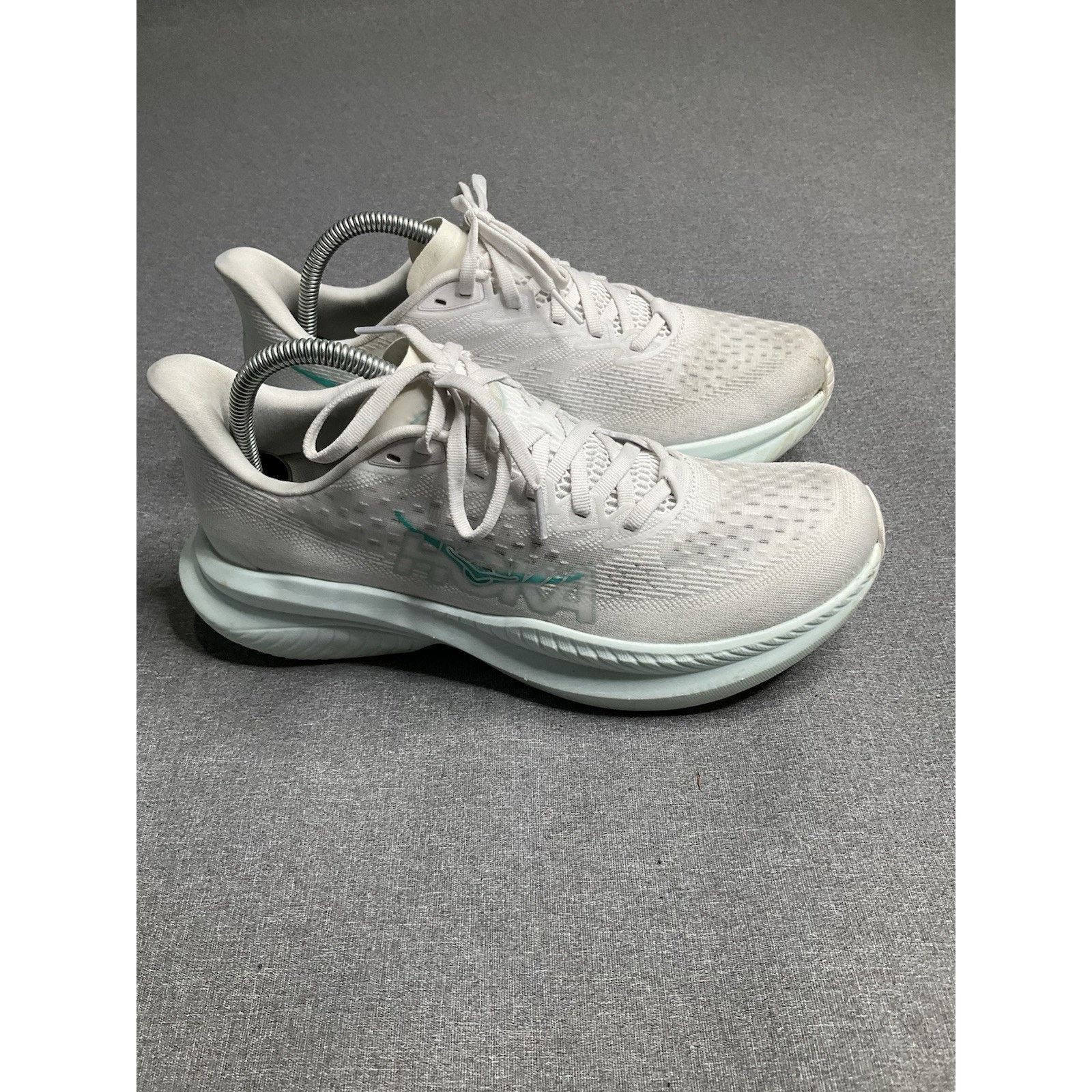 Hoka Hoka One One Mach 6 Frost White Blue Running Shoes US 9.5 B. Size US 9.5 / IT 39.5 - 2 Thumbnail