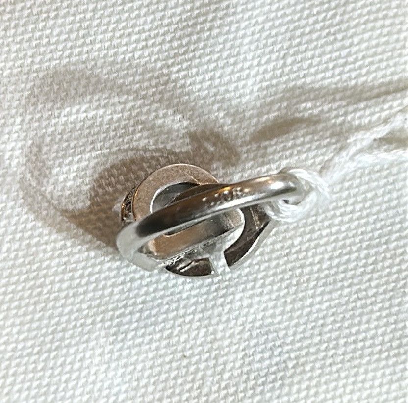 Dior Dior CD Lock Ring Silver-Finish Metal Silver-Tone Crystal Size ONE SIZE - 8 Thumbnail