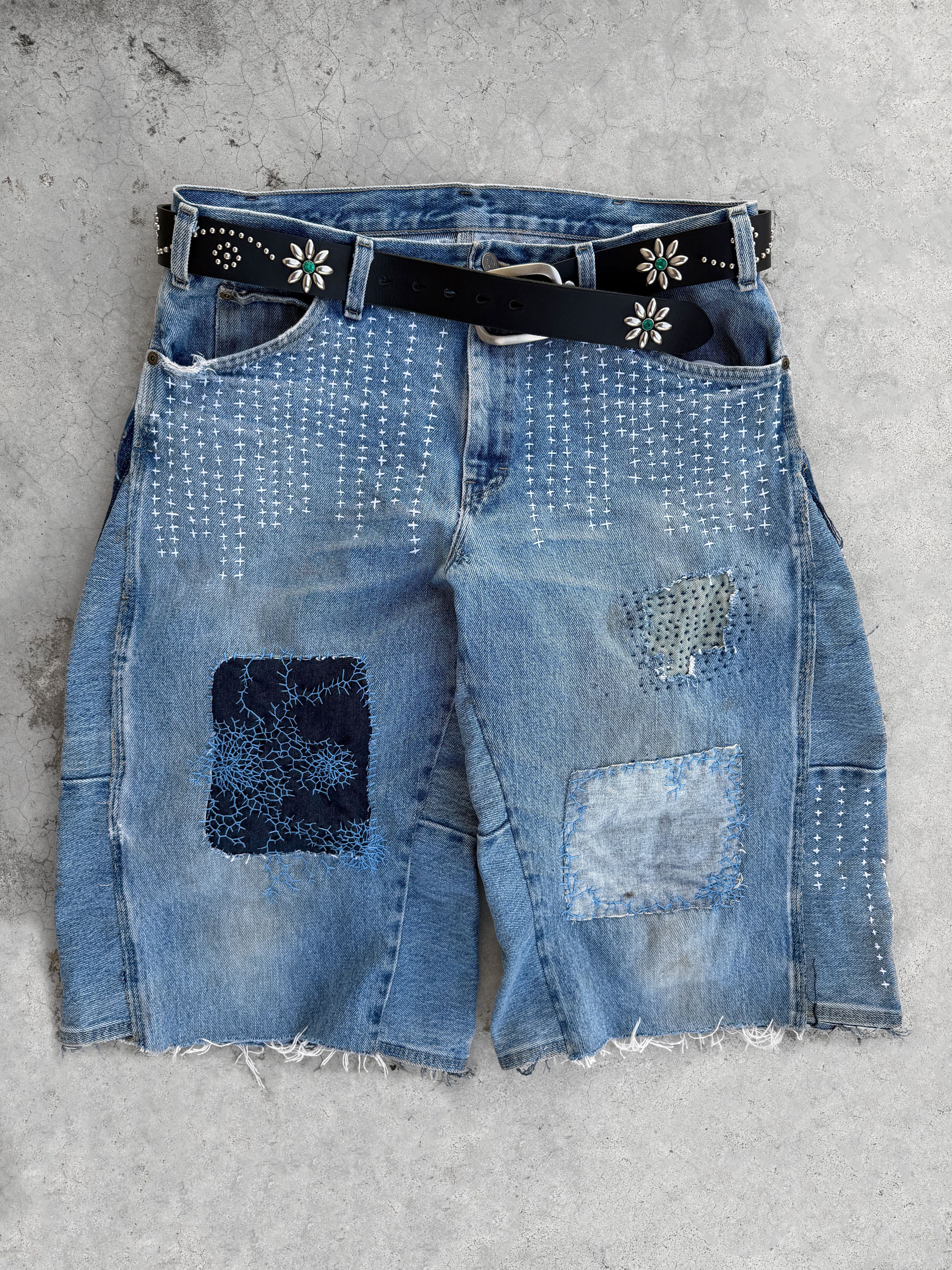 Japanese Brand Vintage Boro Patchwork DICKIES Carpenter Size US 36 / EU 52 - 3 Thumbnail