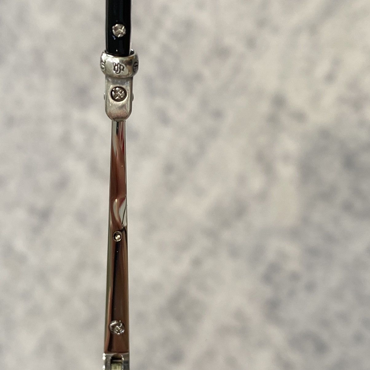 Chrome Hearts CHROME HEARTS STRAPADICTOME BLACK/ SHINY SILVER Size ONE SIZE - 7 Thumbnail