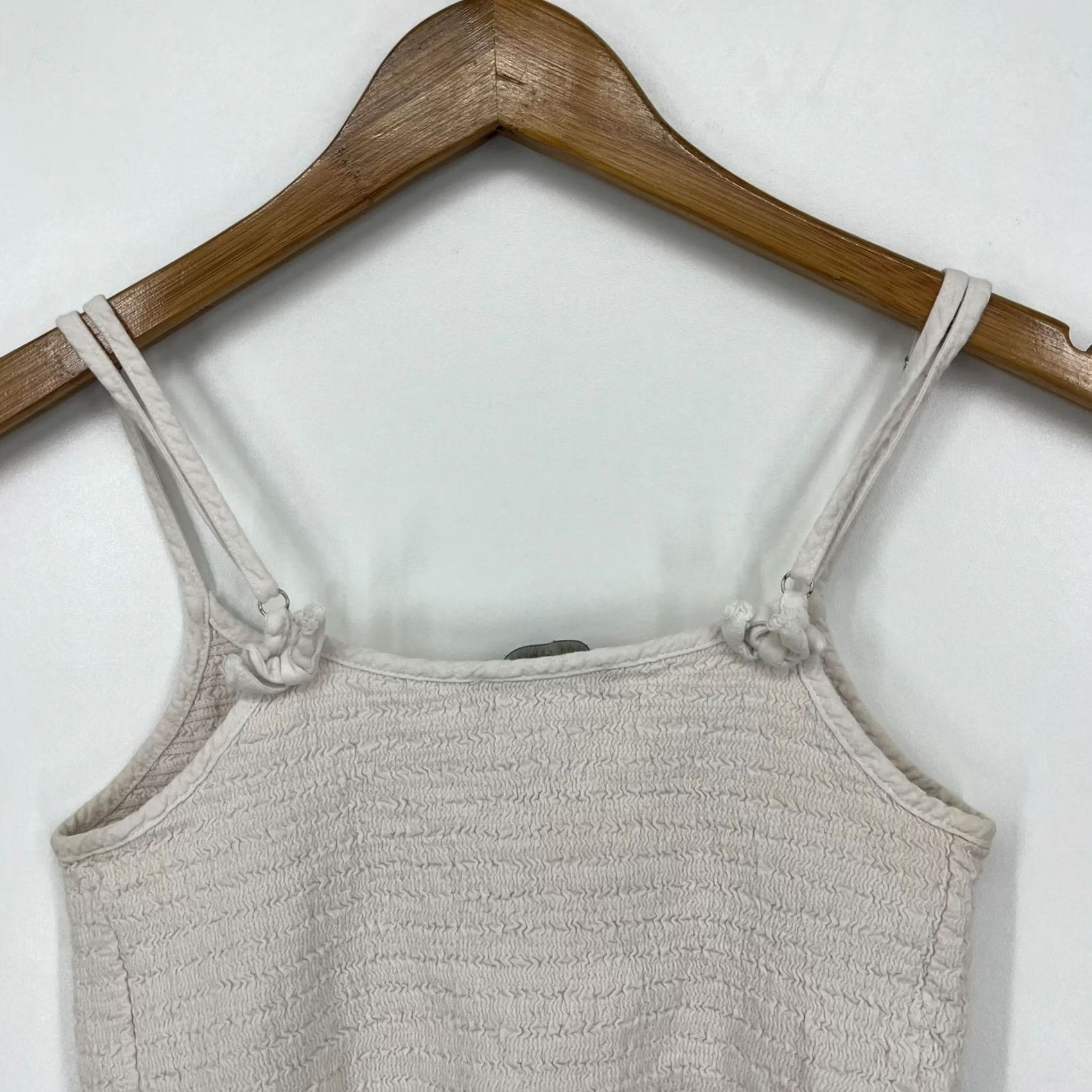 Brandy Melville Brandy Melville Cropped Tank Top Women's One Size White Ruffled Strappy Size ONE SIZE - 6 Thumbnail