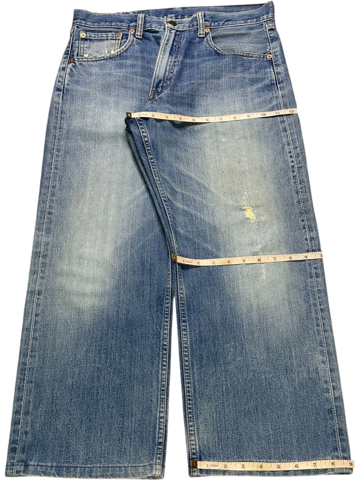 Levi's Vintage 80s Levis 503 Mud Wash Distressed Loose Baggy Jeans Size US 32 / EU 48 - 14 Thumbnail