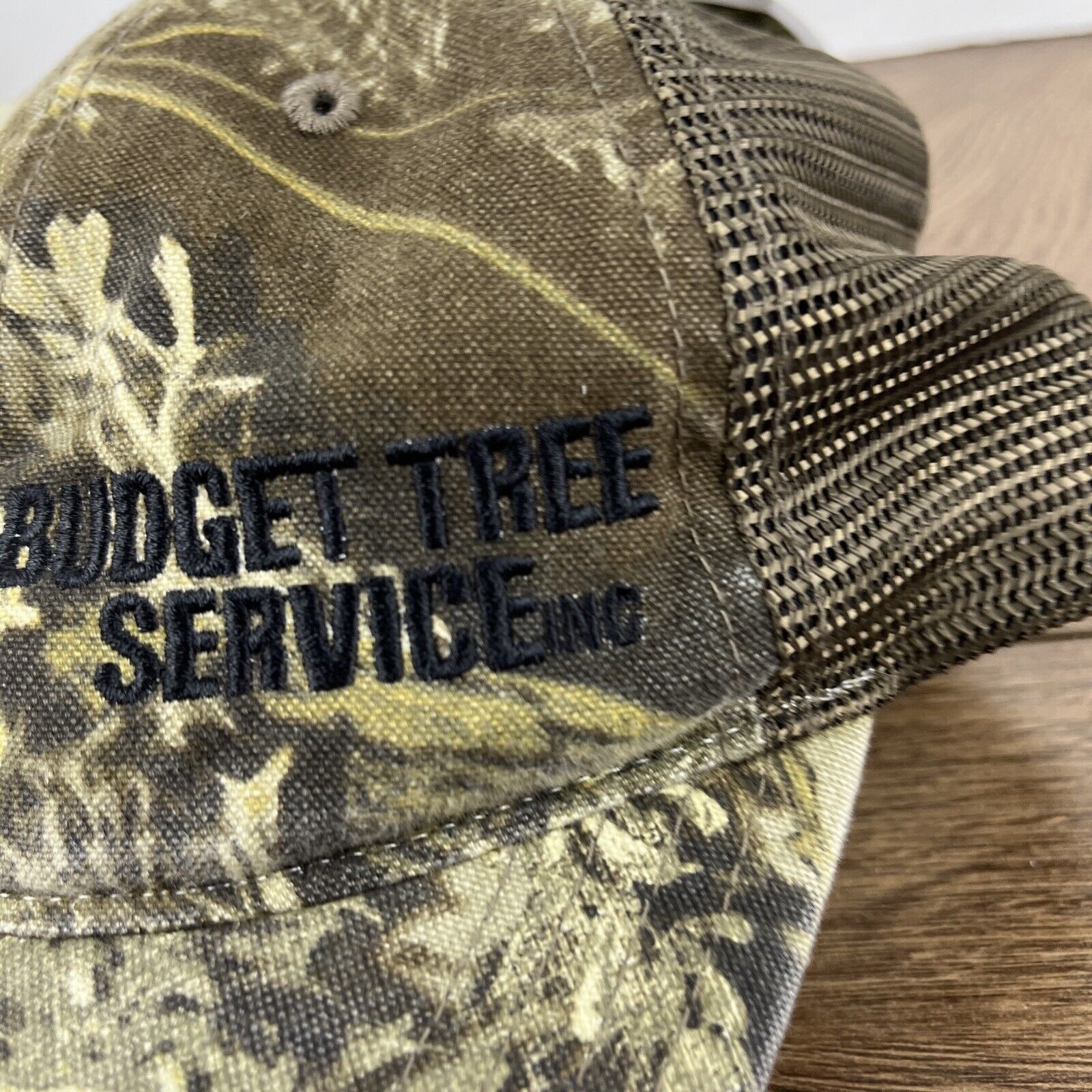 Other Budget Tree Service Hat Camo Green Hat Adjustable Green Adul Size ONE SIZE - 8 Thumbnail