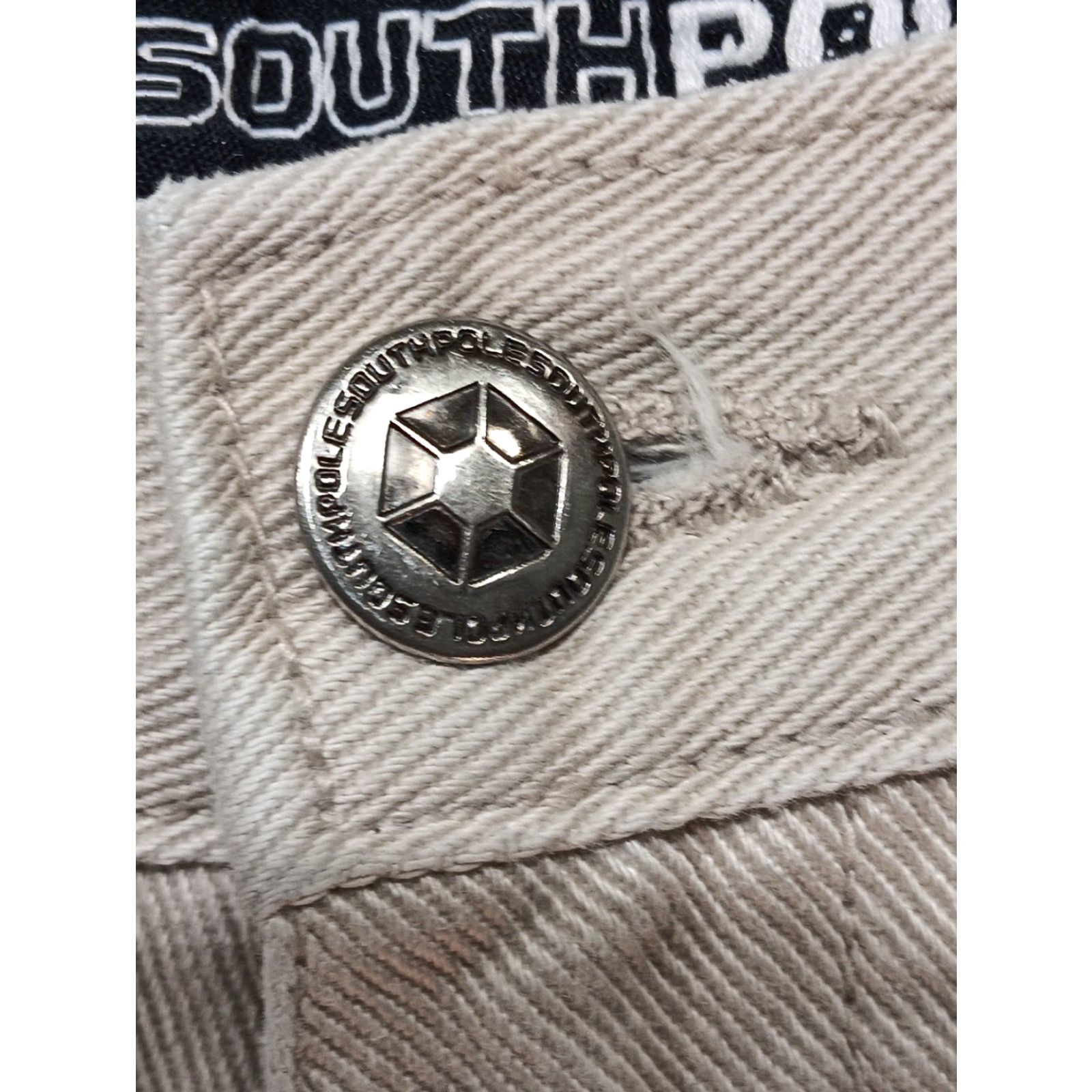 Southpole VINTAGE Southpole Jeans Men 36x31 Beige Wide-Leg Baggy Y2K Relaxed High Rise Size US 36 / EU 52 - 5 Thumbnail