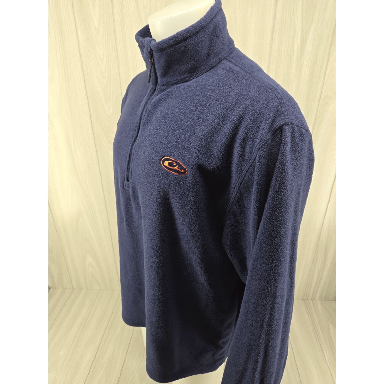 Vintage Drake Waterfowl Auburn Tigers 1/4 Zip Pullover Sweater Mens XL Blue Fleece Logo Zipper Mock Neck Long Sleeve Knit Pullover Casual Workwear 1/4 Zip Size US XL / EU 56 / 4 - 4 Thumbnail
