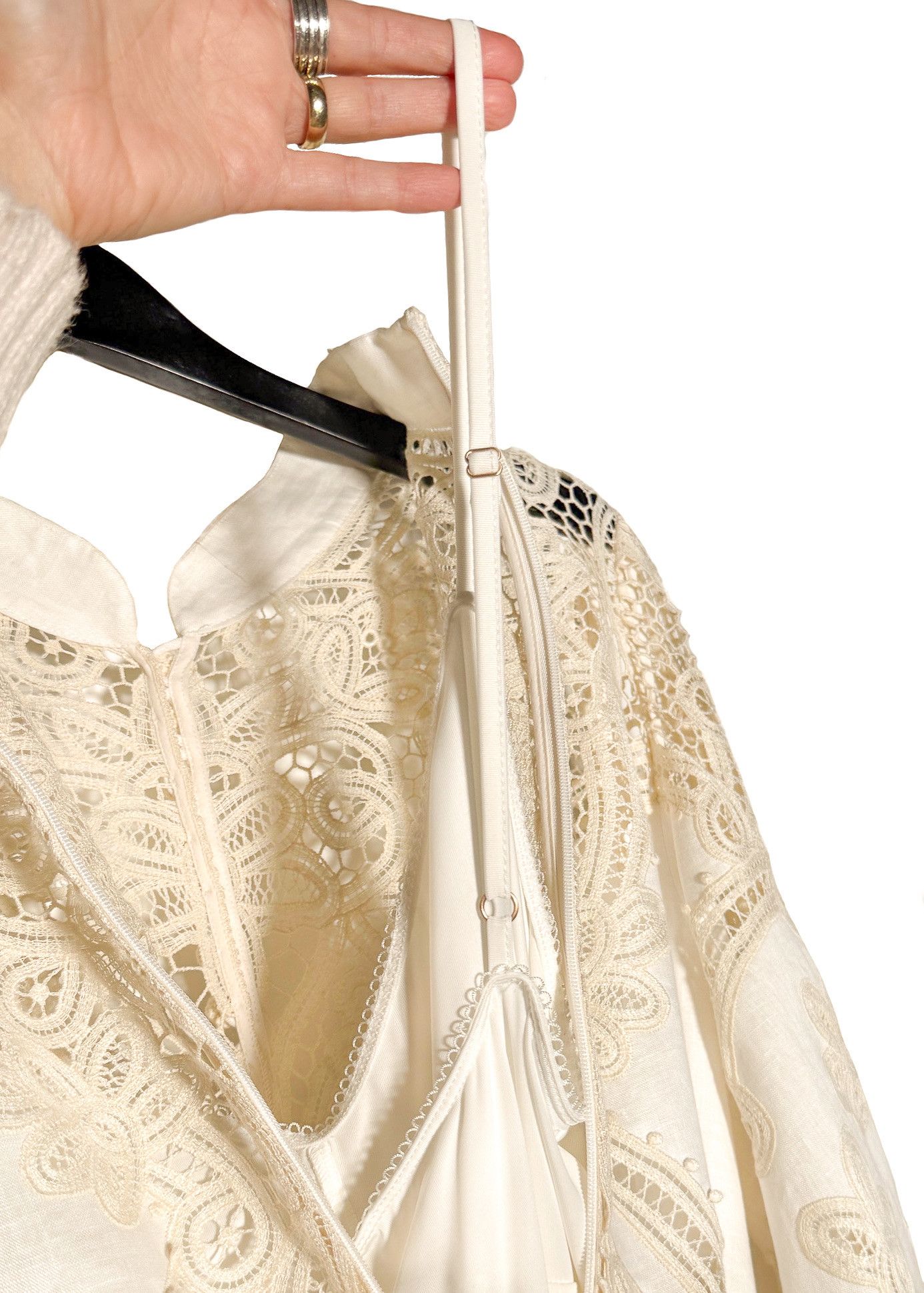 Zimmermann Crocheted Embroidered Tiggy Shirt Dress - Size 3