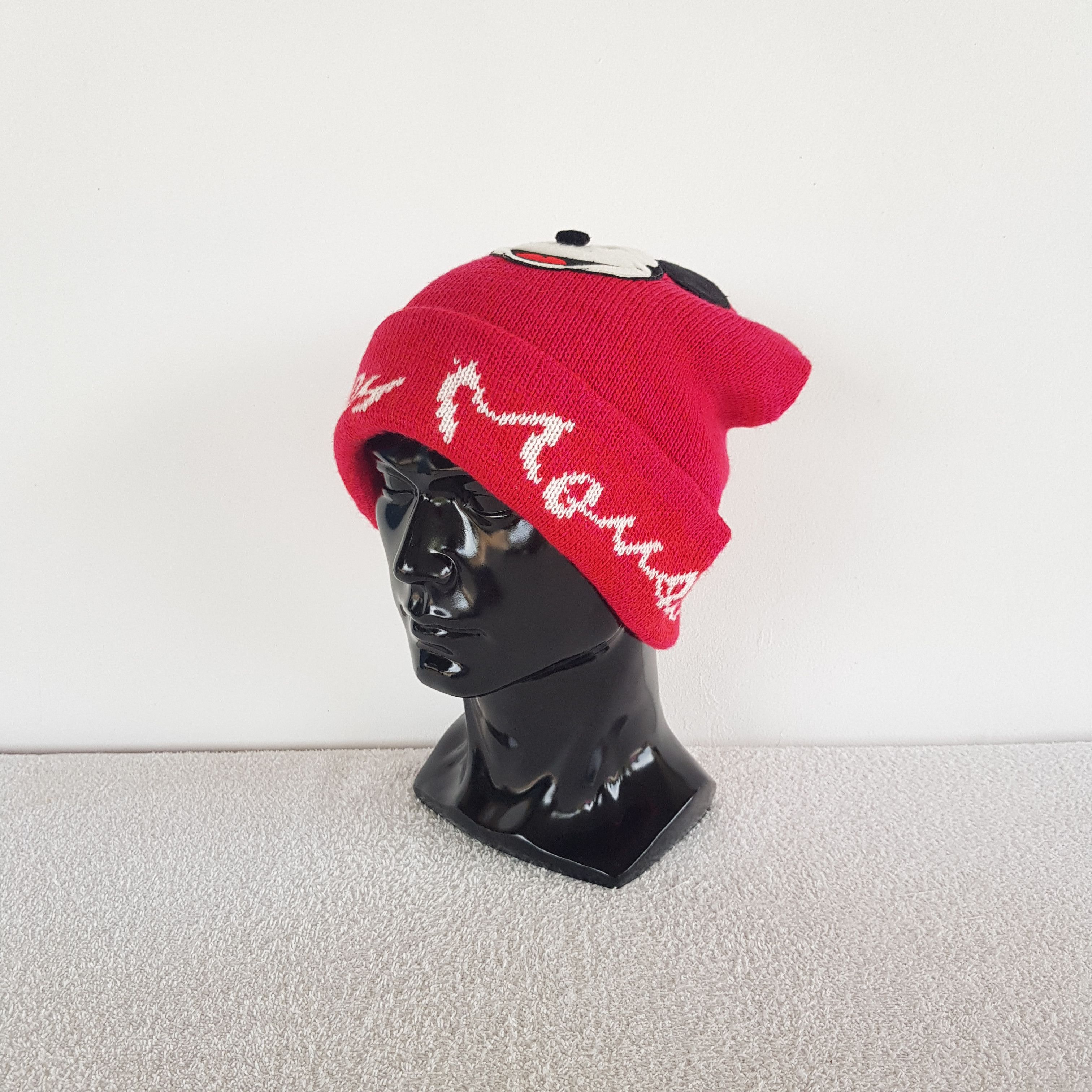 Disney Vintage Mickey Mouse Beanie Disney Cartoon Snow Caps Hats. Size ONE SIZE - 1 Thumbnail