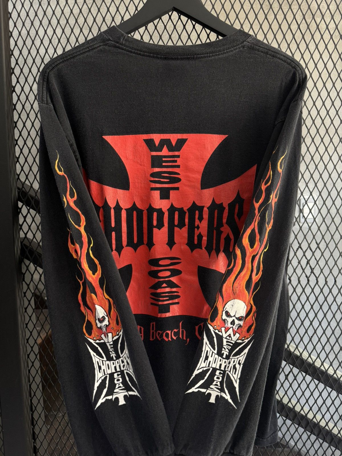 West Coast Choppers Vintage 1990s West Coast Choppers Flames Long