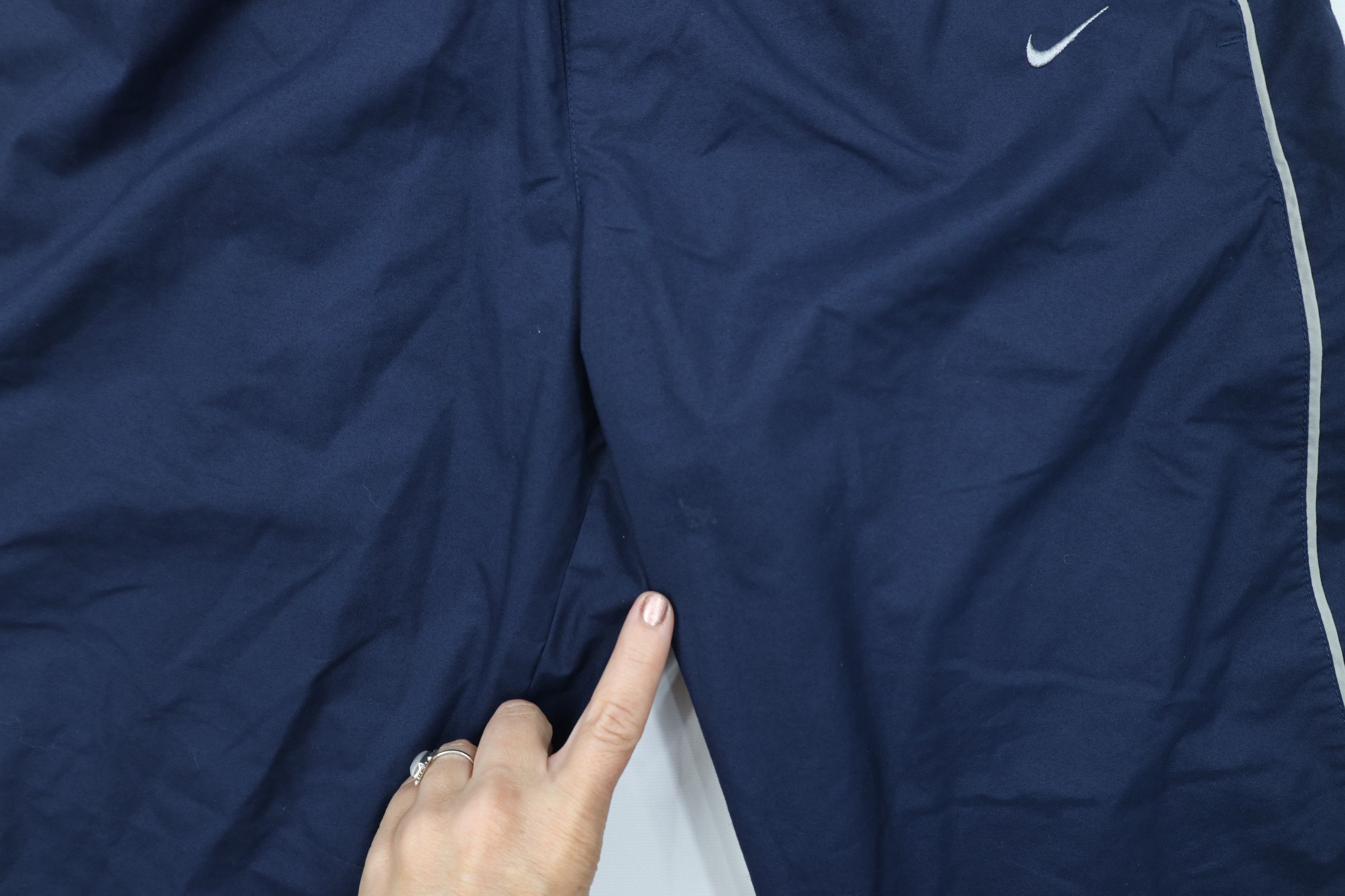 Nike Vintage Nike Scott Mini Swoosh Lined Wide Leg Pants Blue Size US 34 / EU 50 - 7 Thumbnail