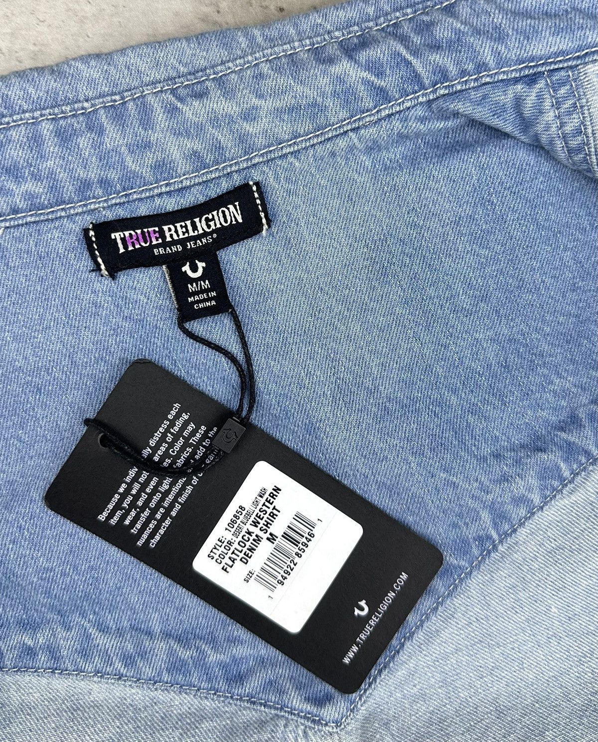 True Religion True Religion Shirt Cowboy Western Long Sleeve Denim size M Size US M / EU 48-50 / 2 - 10 Thumbnail