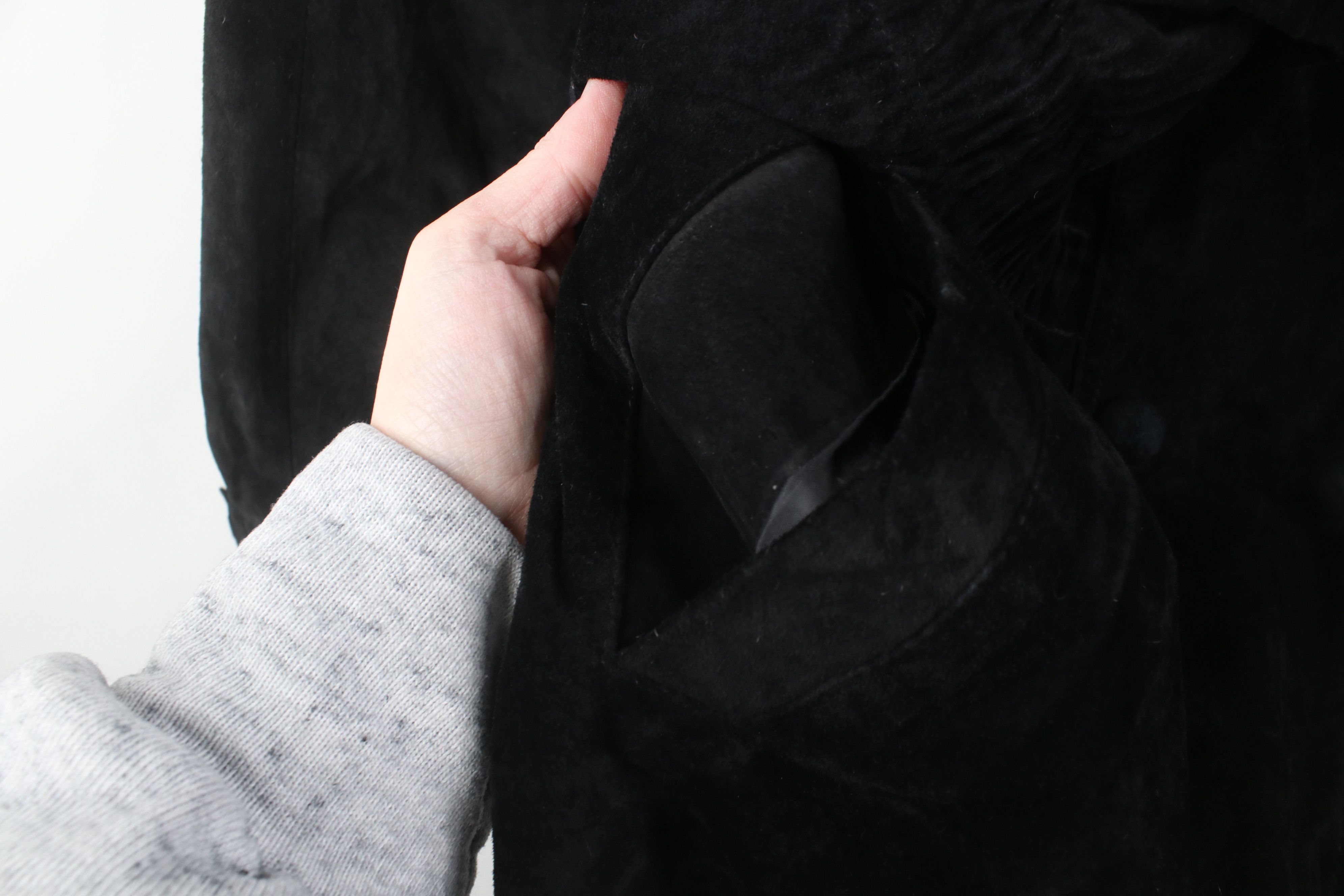 Vintage Vintage 90s Streetwear Suede Leather Double Breasted Jacket Size L / US 10 / IT 46 - 5 Thumbnail