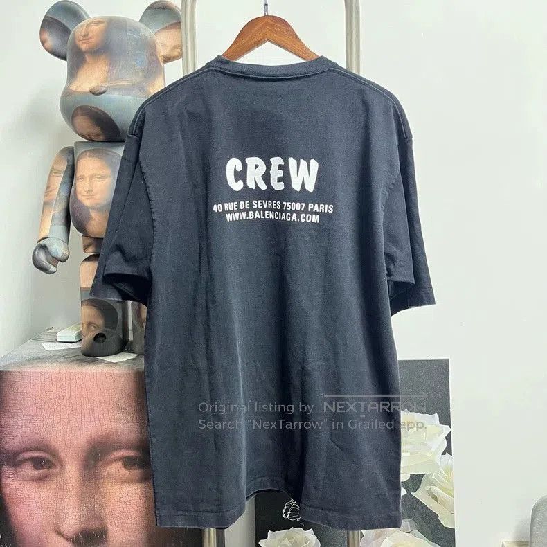 Balenciaga Balenciaga Crew Short Sleeve T-shirt. Size US M / EU 48-50 / 2 - 2 Thumbnail