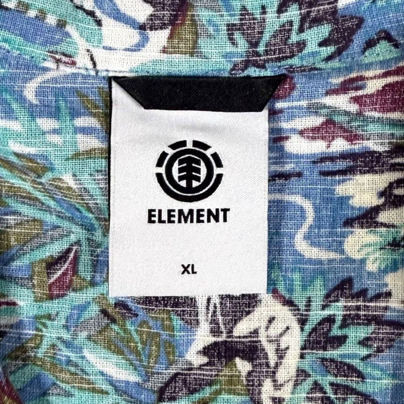 Element Element Hawaiian Tropical Pattern Cotton Linen Short Sleeve Shirt XL Men Multicoloured Button-Up Casual Shirt Size US XL / EU 56 / 4 - 4 Thumbnail