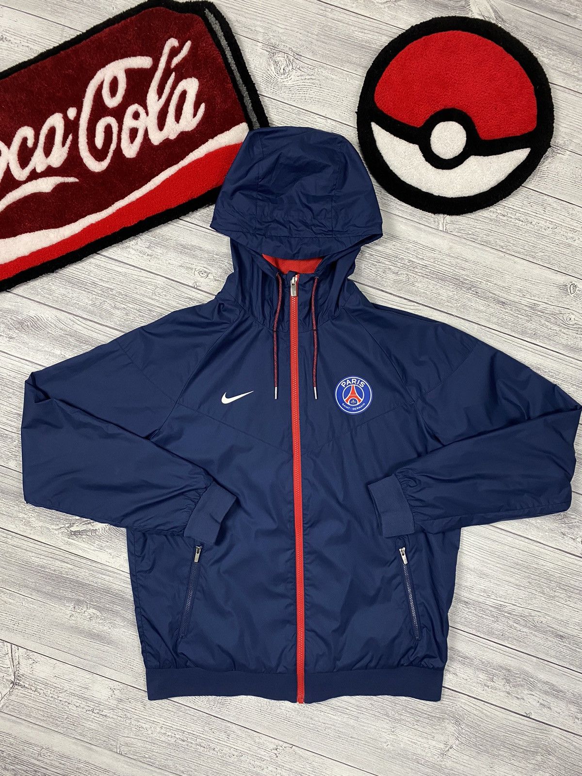 Nike Nike Paris Saint Germain PSG football jersey light jacket Size US M / EU 48-50 / 2 - 1 Thumbnail