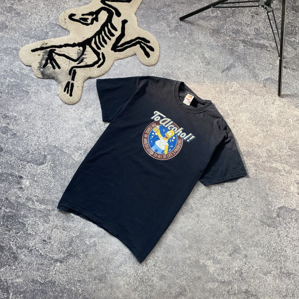 Cartoon Network Vintage The Simpsons 2005 To Alcohol Cartoon tee Size US XL / EU 56 / 4 - 1 Thumbnail