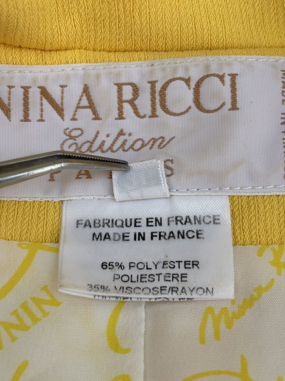Nina Ricci 1980s Nina Ricci Archival Blazer Size XS / US 0-2 / IT 36-38 - 13 Thumbnail