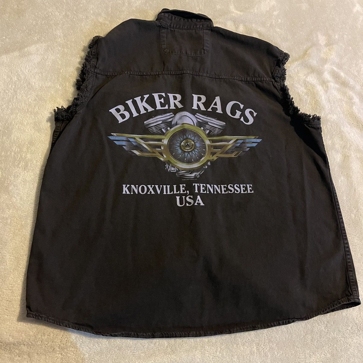Other Vintage Biker Shirt Men XL Black Y2K Button Up Tennessee USA Size US XL / EU 56 / 4 - 1 Thumbnail