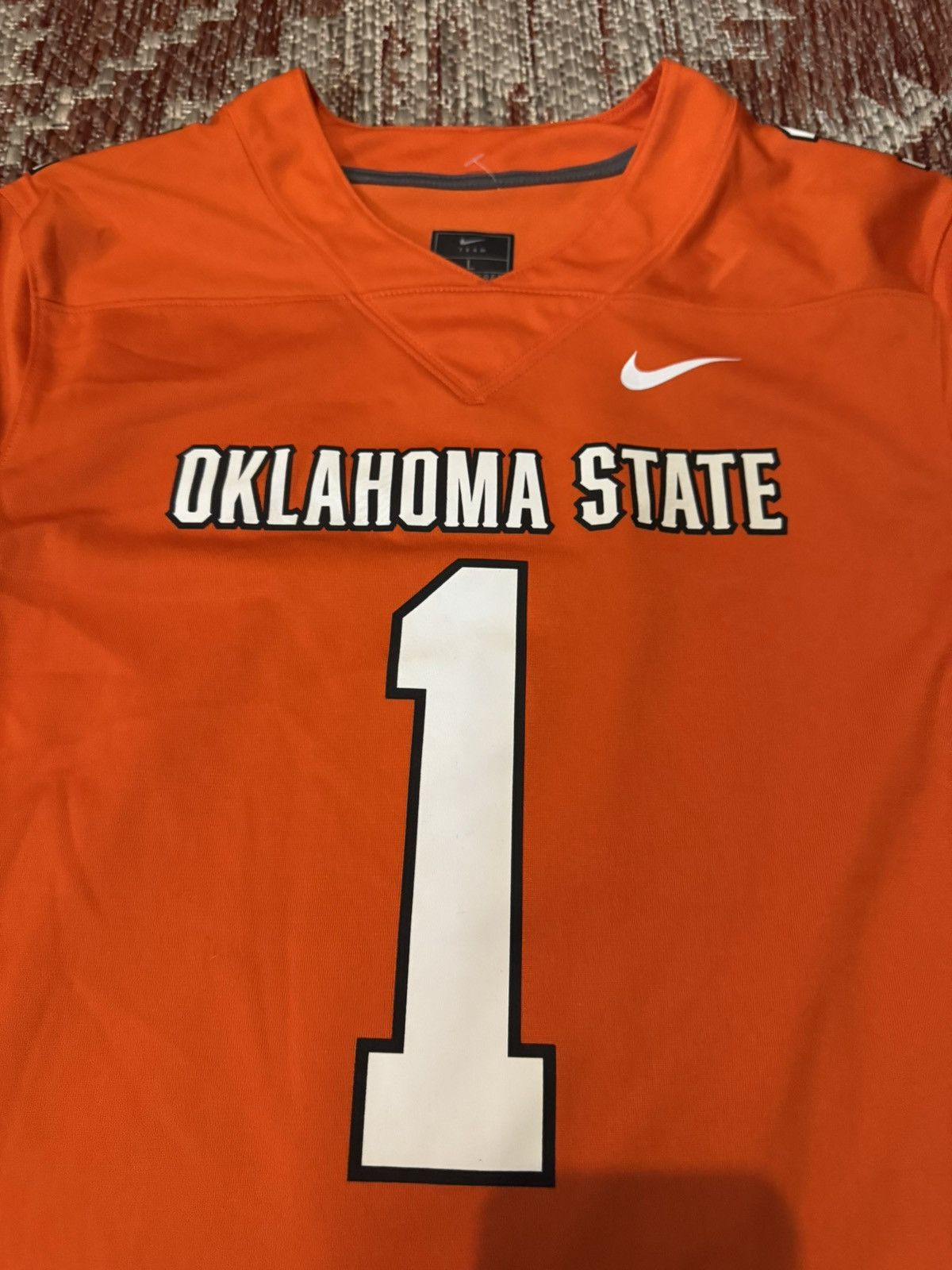 Nike Orange Nike Oklahoma State University jersey Youth Large Size US XXS / EU 40 - 3 Thumbnail