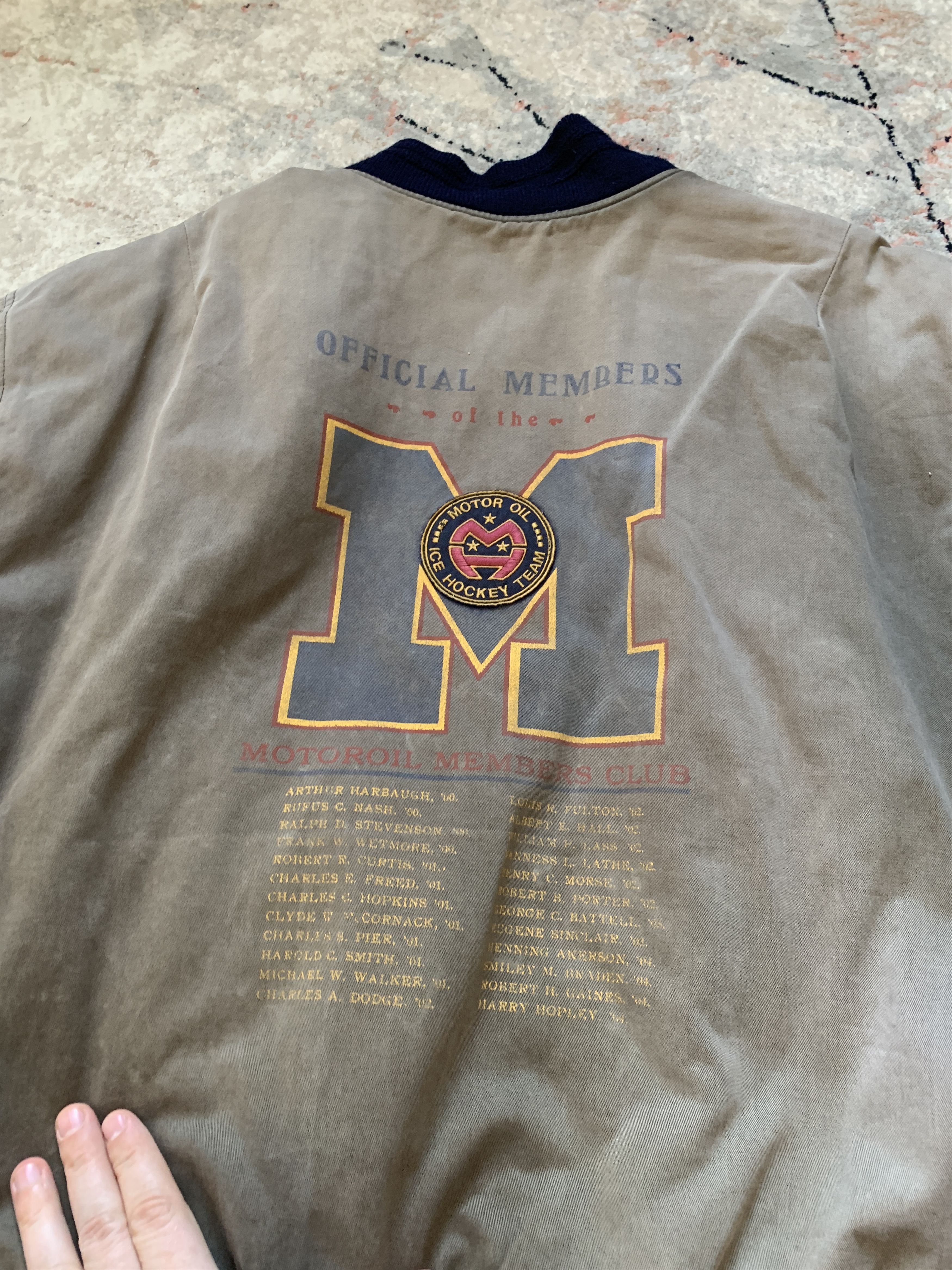 Vintage Motor Oil Ice Hockey Team Vintage Jacket Size US L / EU 52-54 / 3 - 14 Thumbnail