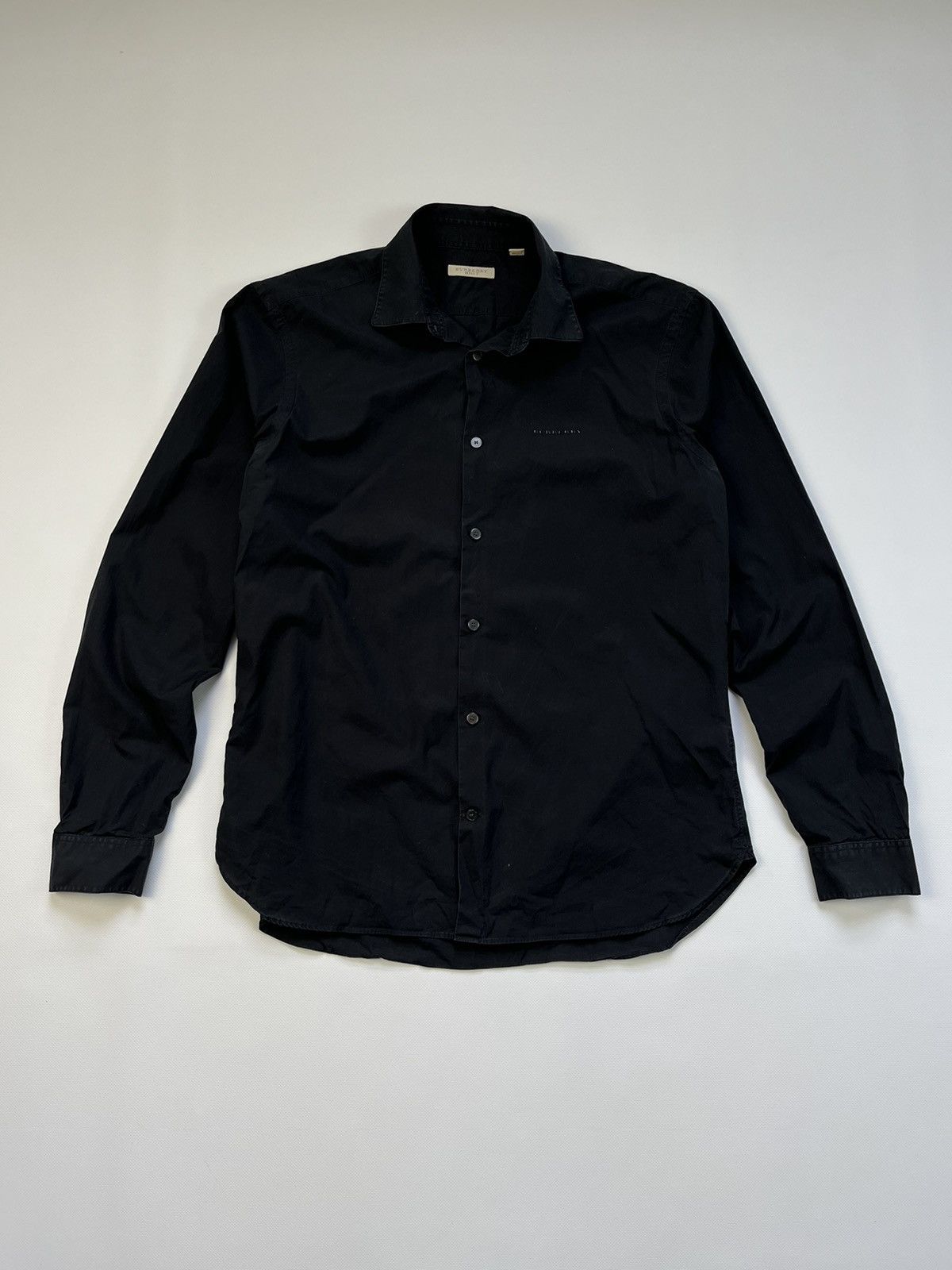 Burberry Burberry Brit Luxury Cotton Long Sleeve Shirt Size US L / EU 52-54 / 3 - 1 Thumbnail
