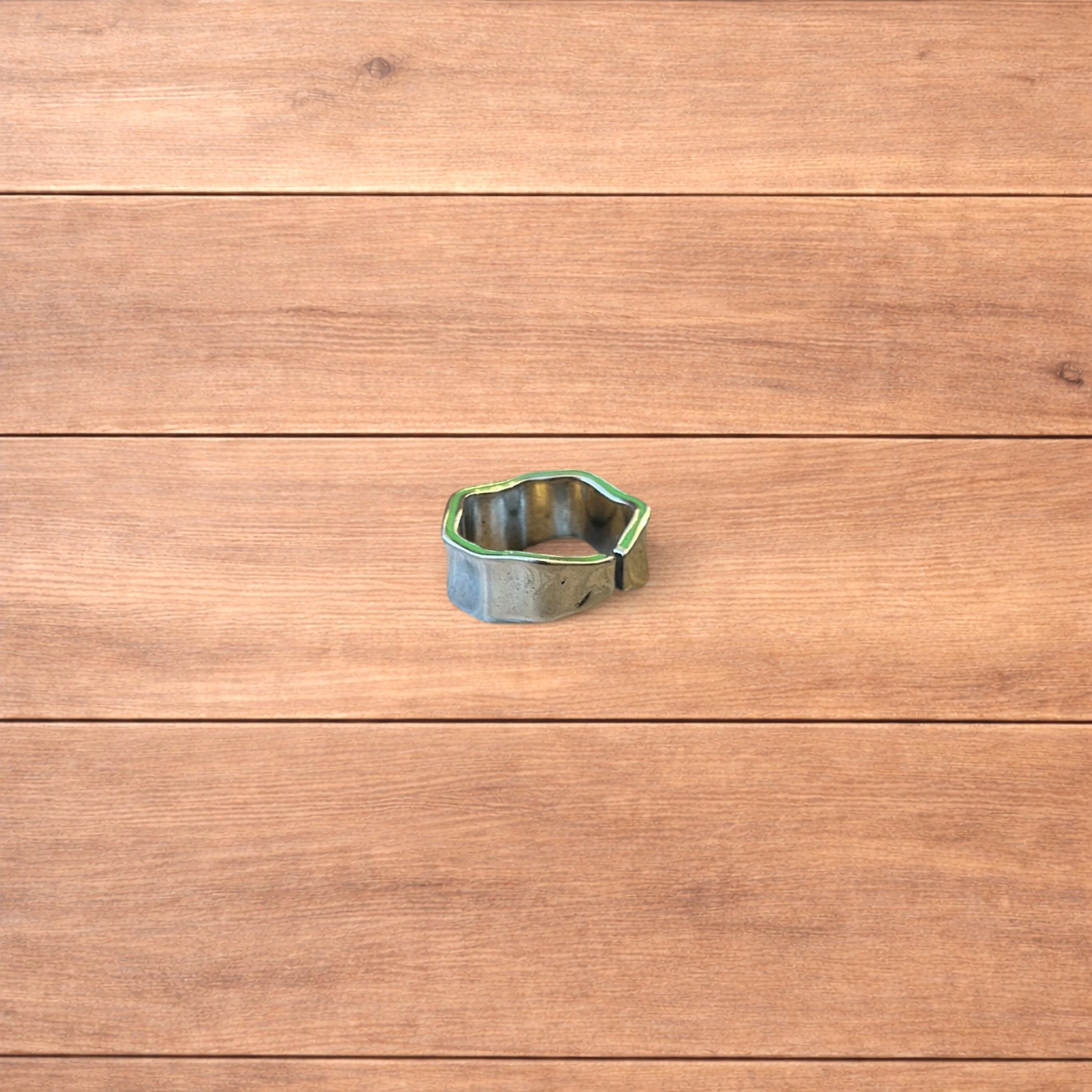 Japanese Brand Vintage style stainless you are my love ring in silver. Size ONE SIZE - 7 Thumbnail