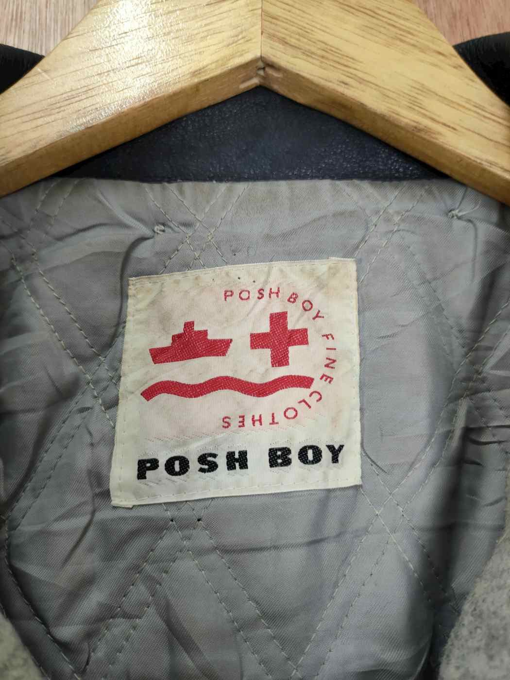 Vintage Posh Boy champion faded wool varsity jacket #4094DLAL Size US M / EU 48-50 / 2 - 6 Thumbnail