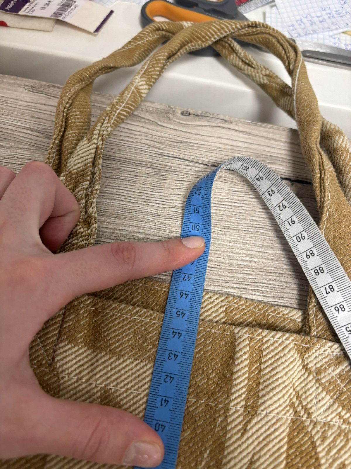 Other Trader Joe’s Vintage Beige Brown Made In USA Canvas Tote Bag Size ONE SIZE - 15 Thumbnail