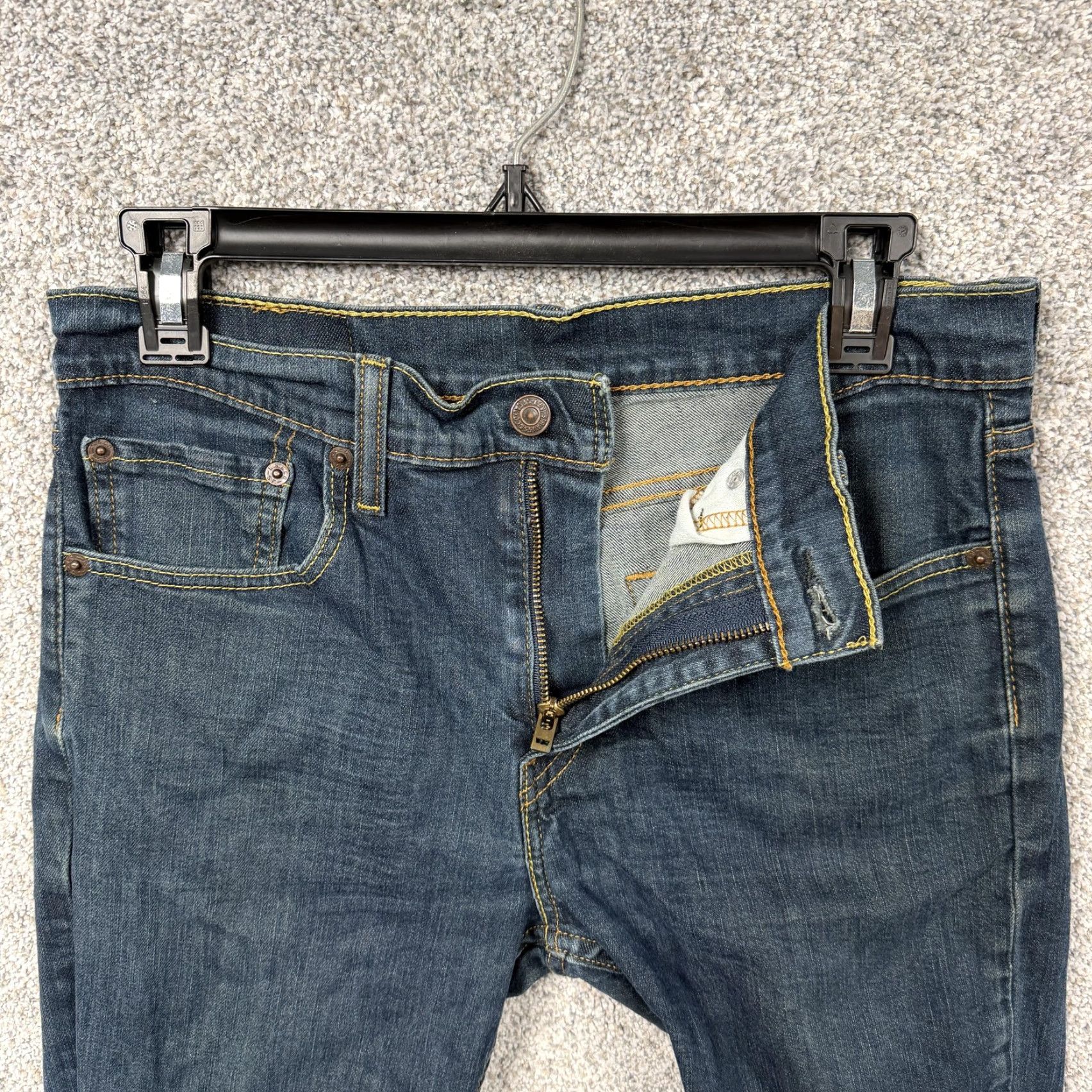Levi's Levi's 511 Jeans Mens Slim Fit Stretch Denim Blue 30x28.5 Zip Fly Pockets 5 Pocket Dark Wash Size US 30 / EU 46 - 6 Thumbnail